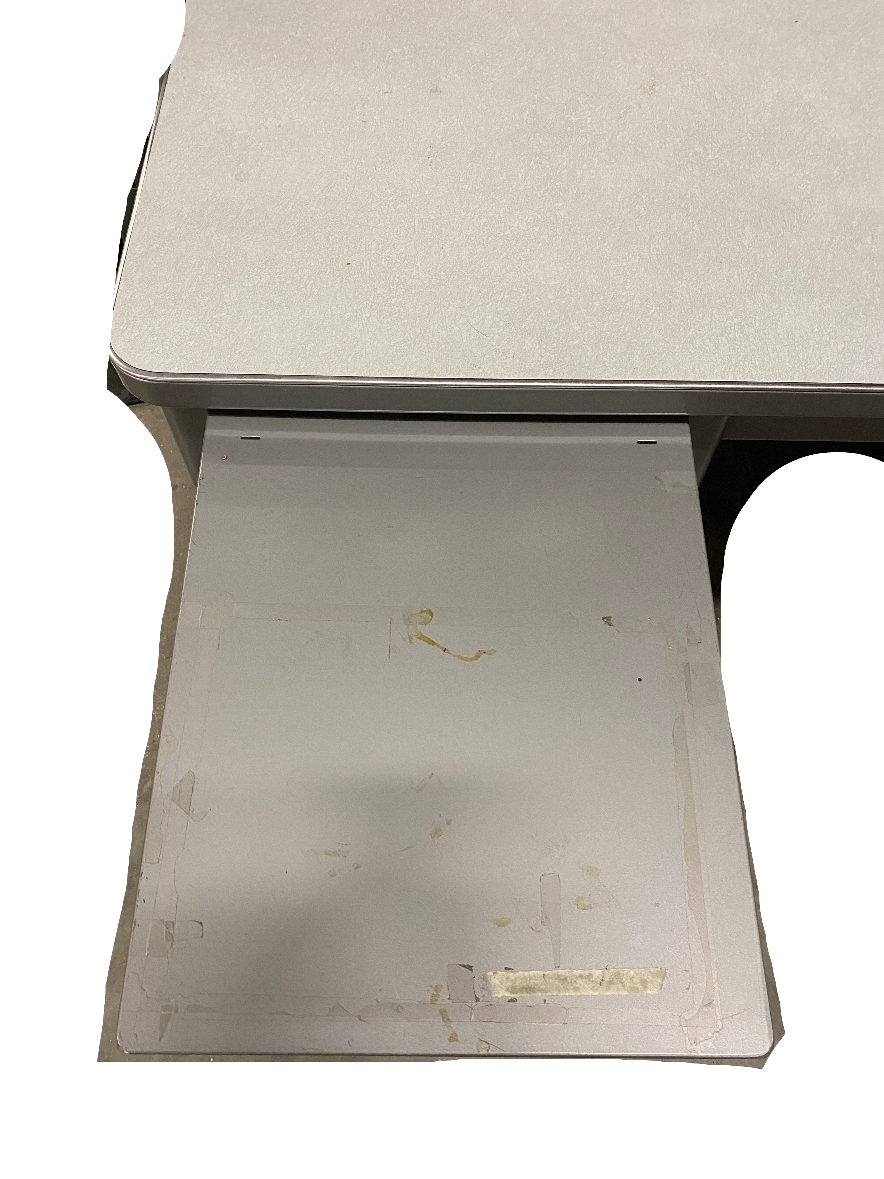 Steelcase Grey Metal Executive Desk