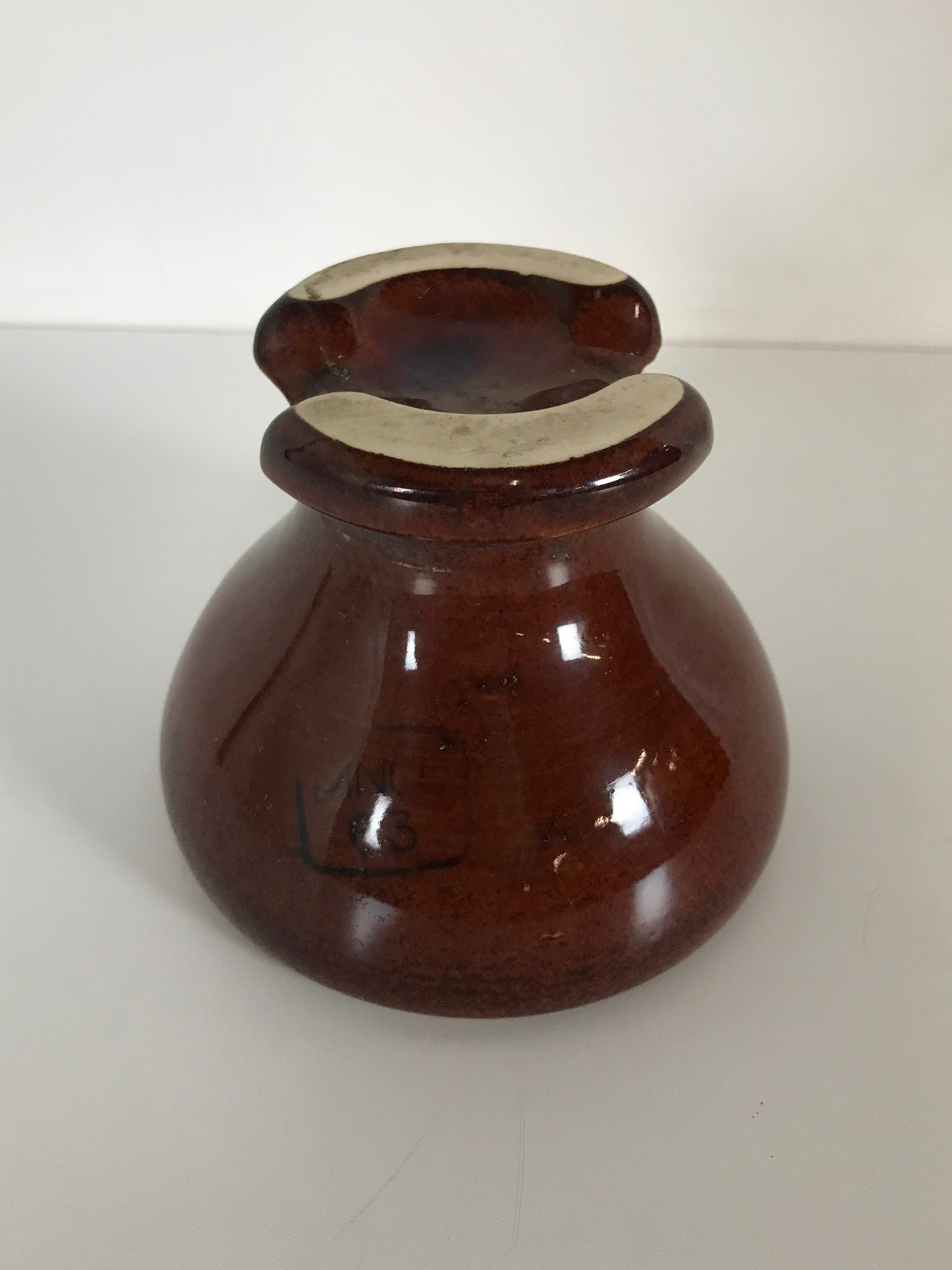 Antique Brown Ceramic Insulator – MSU Surplus Store