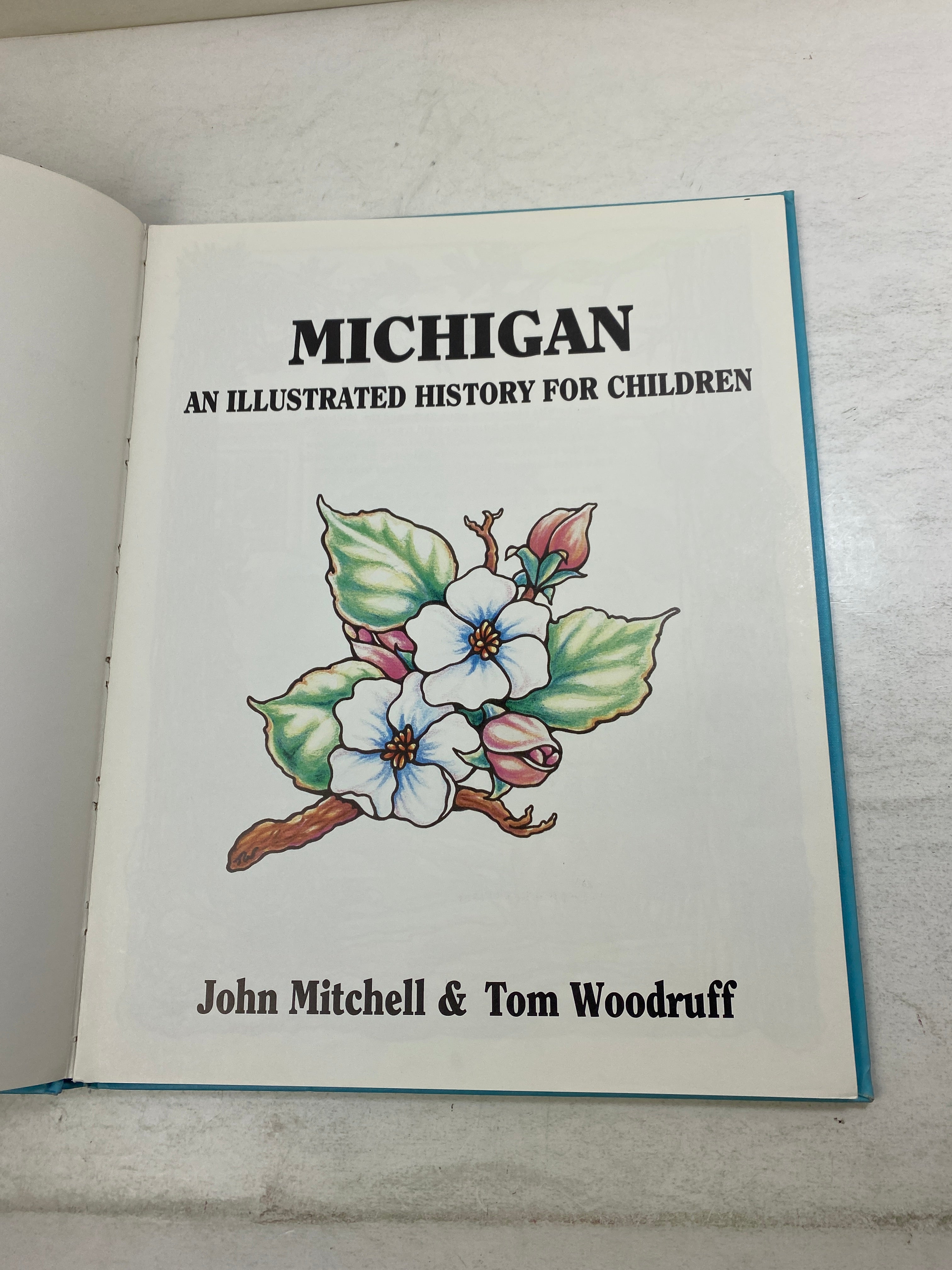 Michigan Illustrated History for Children Ex Lib HC 1987