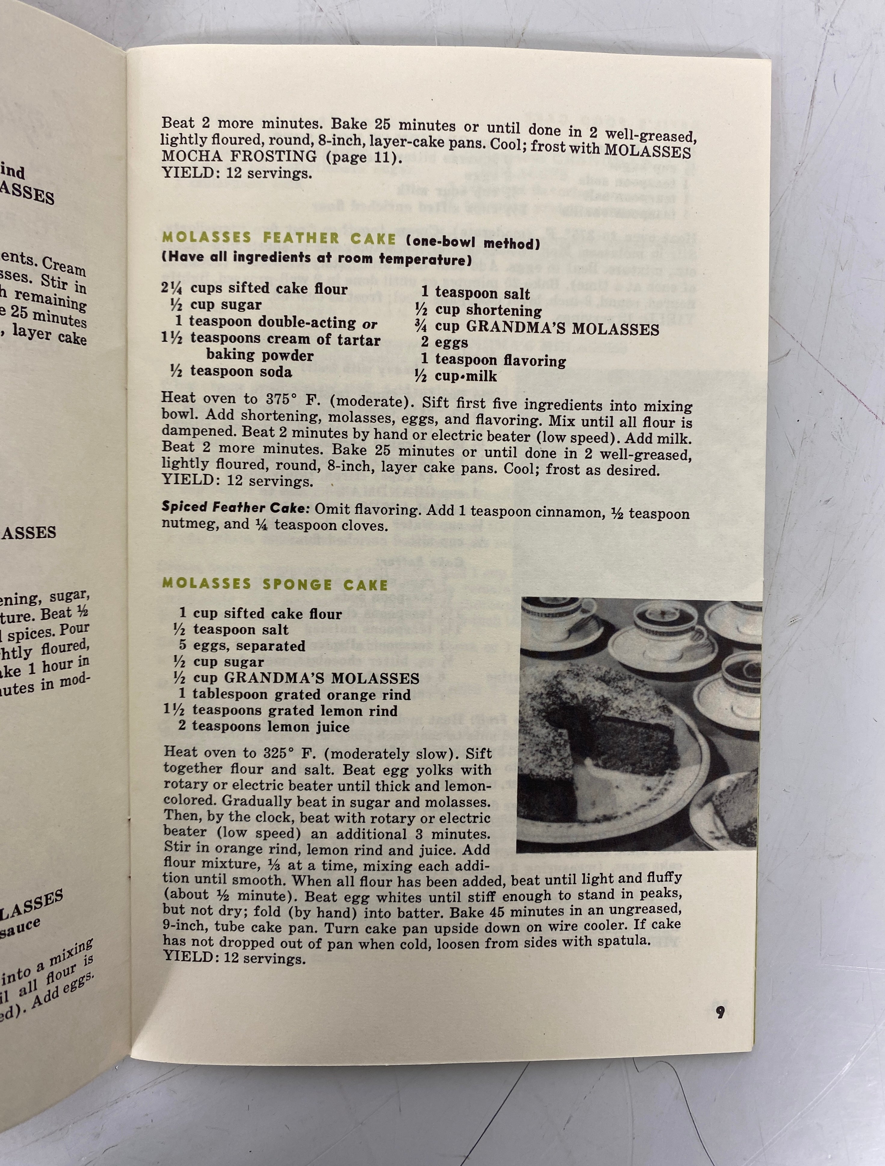 3 Vintage Molasses Recipe Books: Grandma's Recipes/Brer Rabbit 1950s SC
