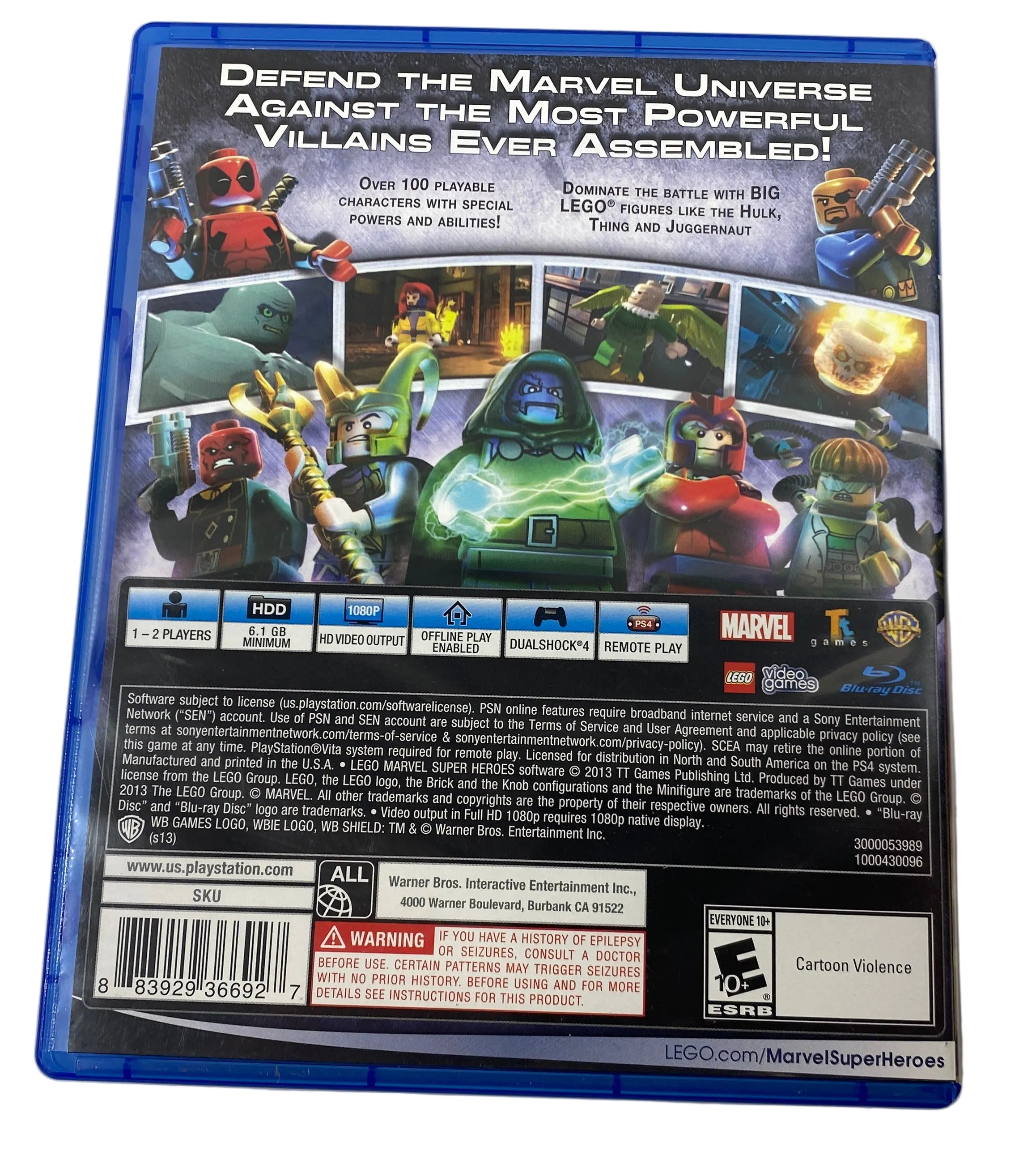 Lego Marvel Super Heroes for PS4