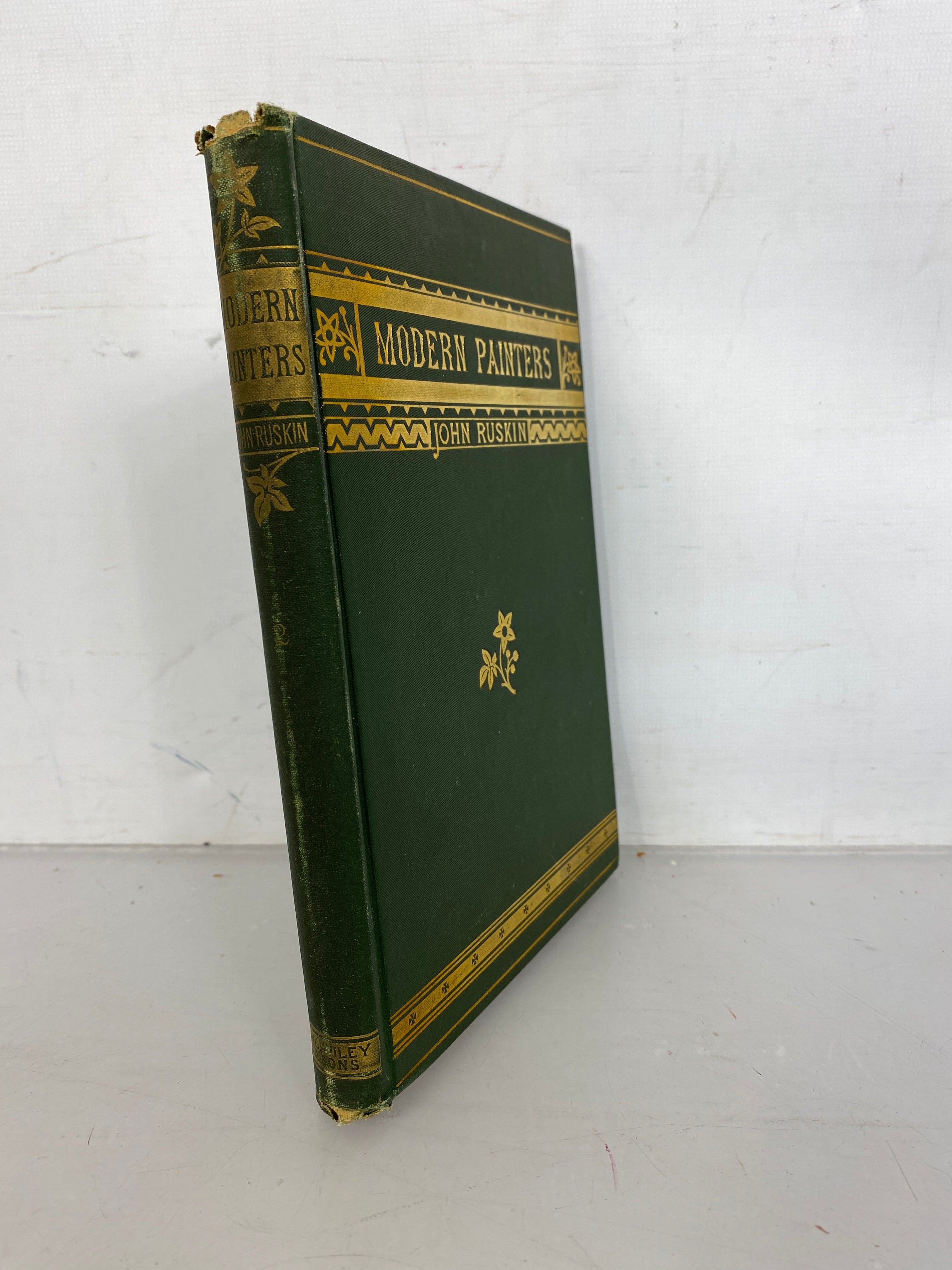 2 Volumes (II and V) of Antique Modern Painters by John Ruskin 1878 John Wiley & Sons HC