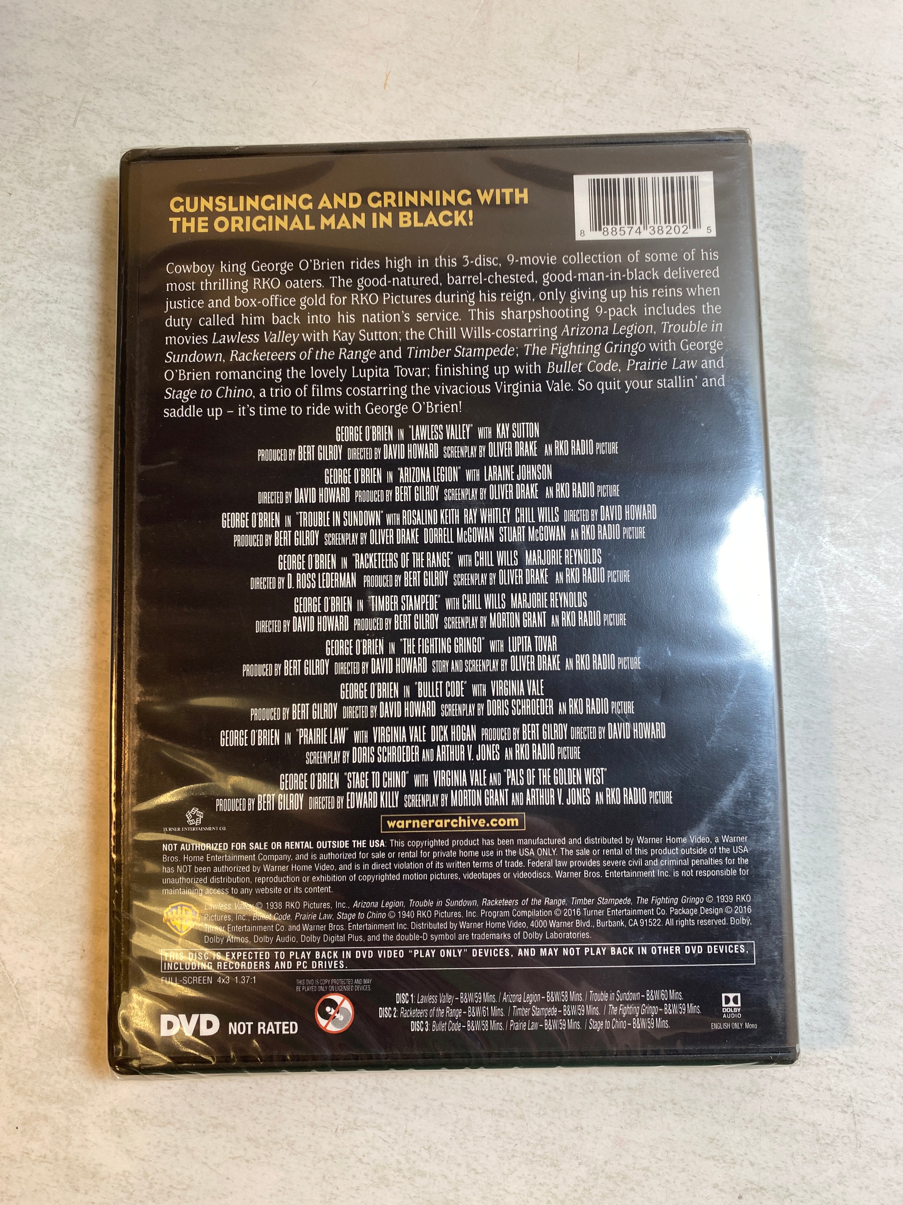 George O'Brien 9 Film Western Collection 2016 *New*