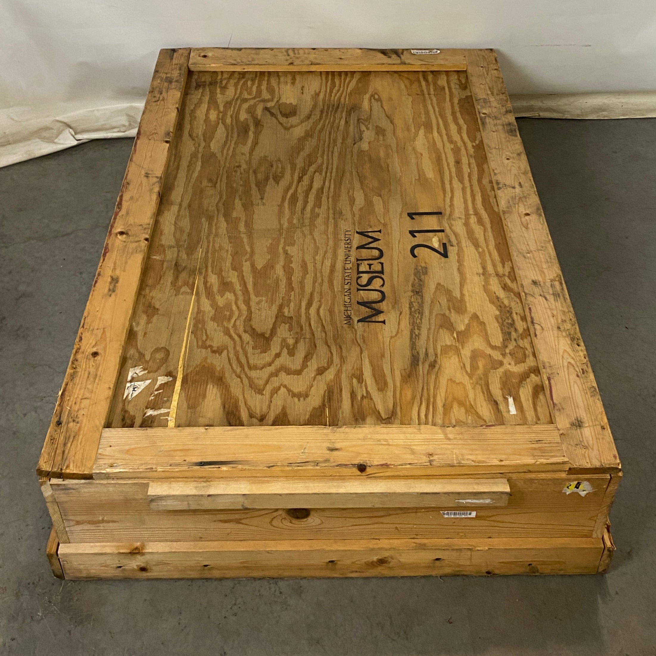 MSU Museum Traveling Exhibits Wooden Crate #211