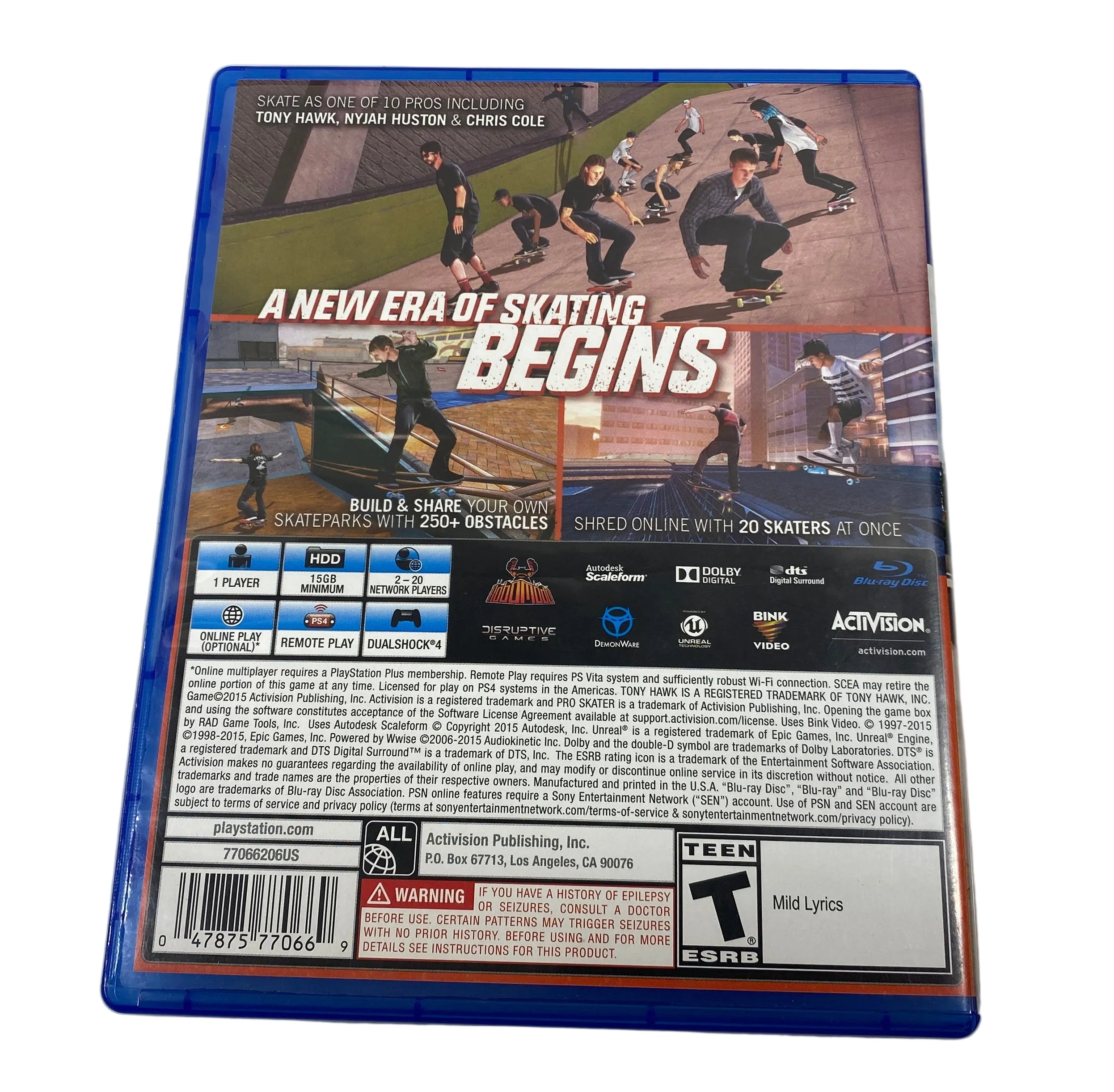 Tony Hawk's Pro Skater 5 for PS4