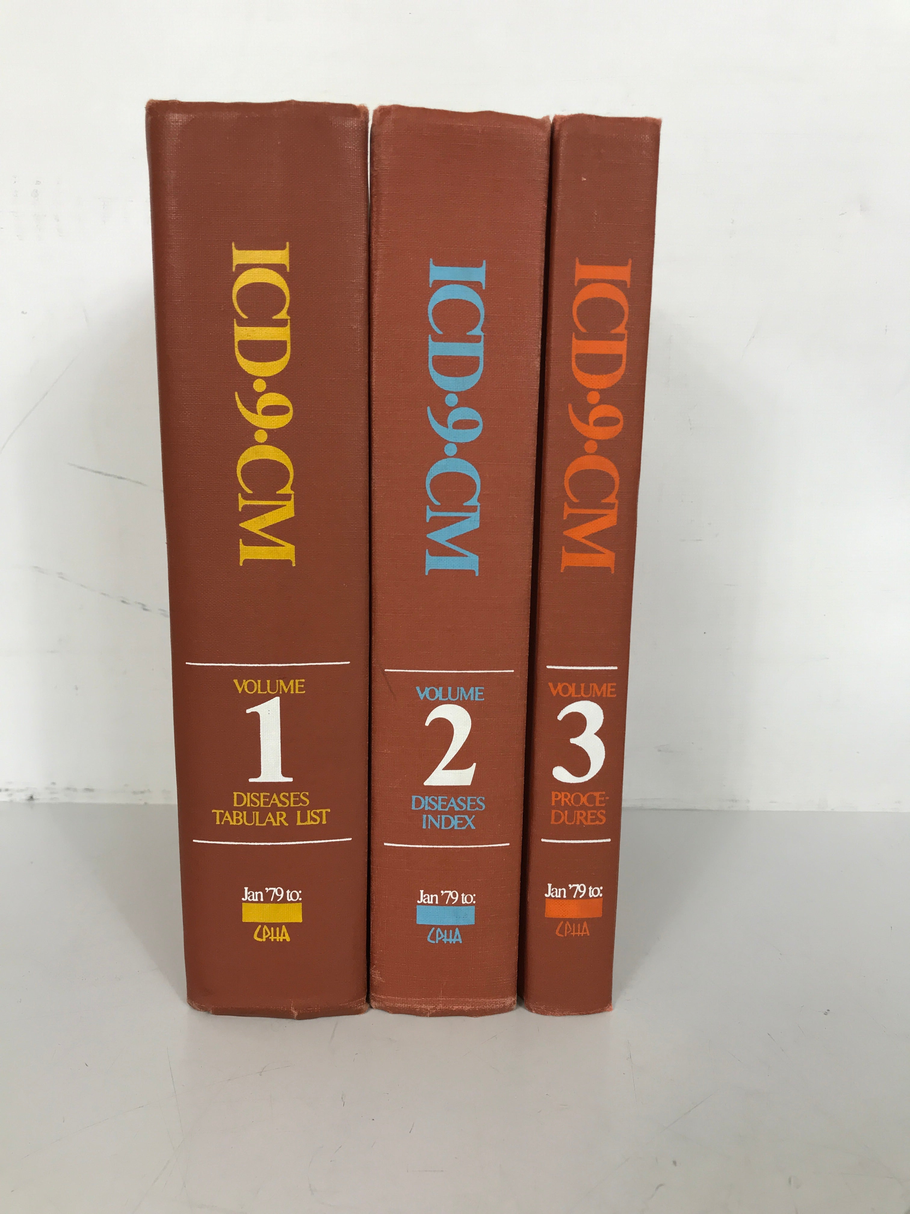 3 Vol Set: ICD 9 CM 9th Rev International Classification of Diseases 1979 HC