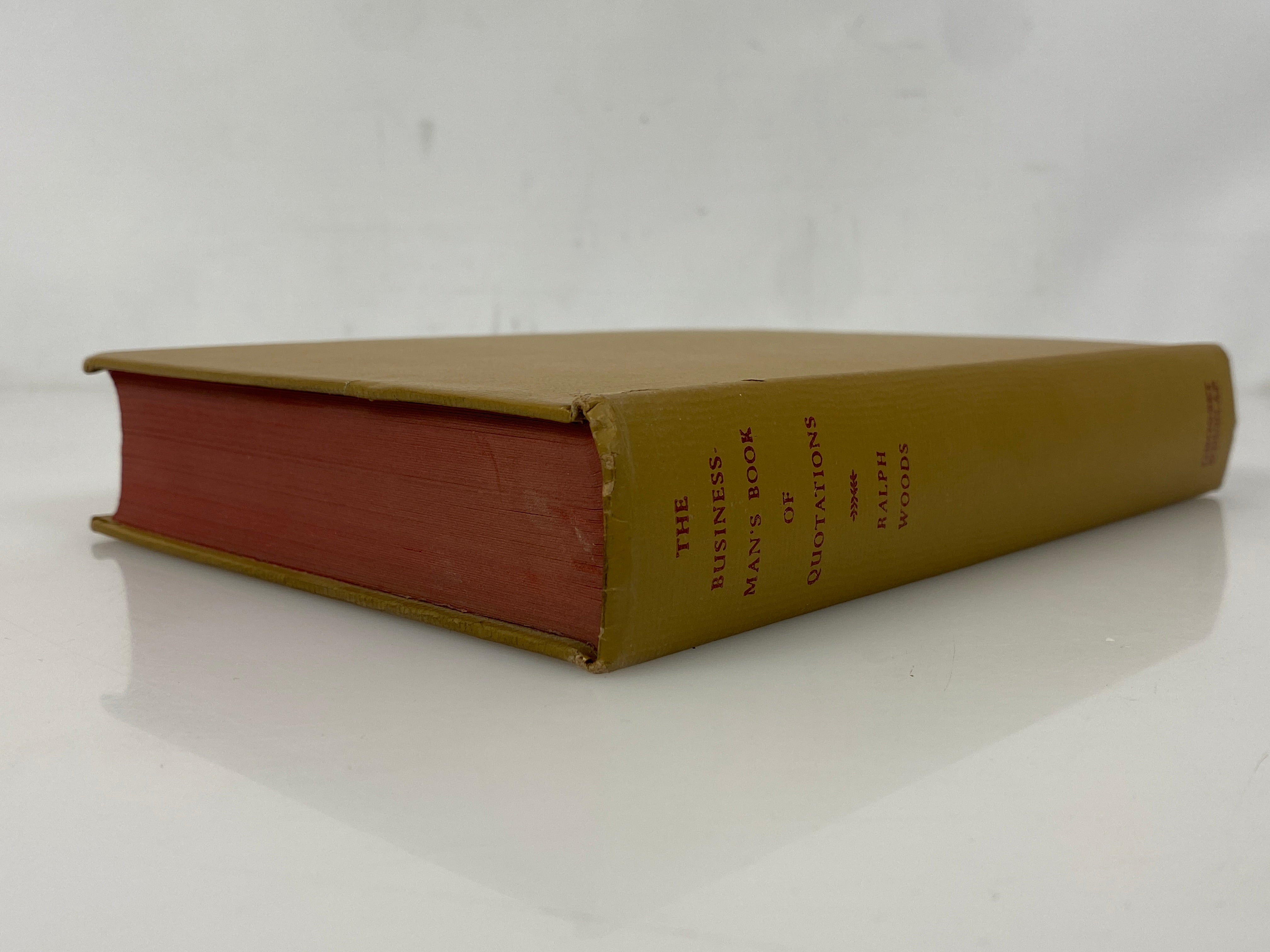The Businessman's Book of Quotations by Ralph Woods 1951 Grosset & Dunlap HCDJ