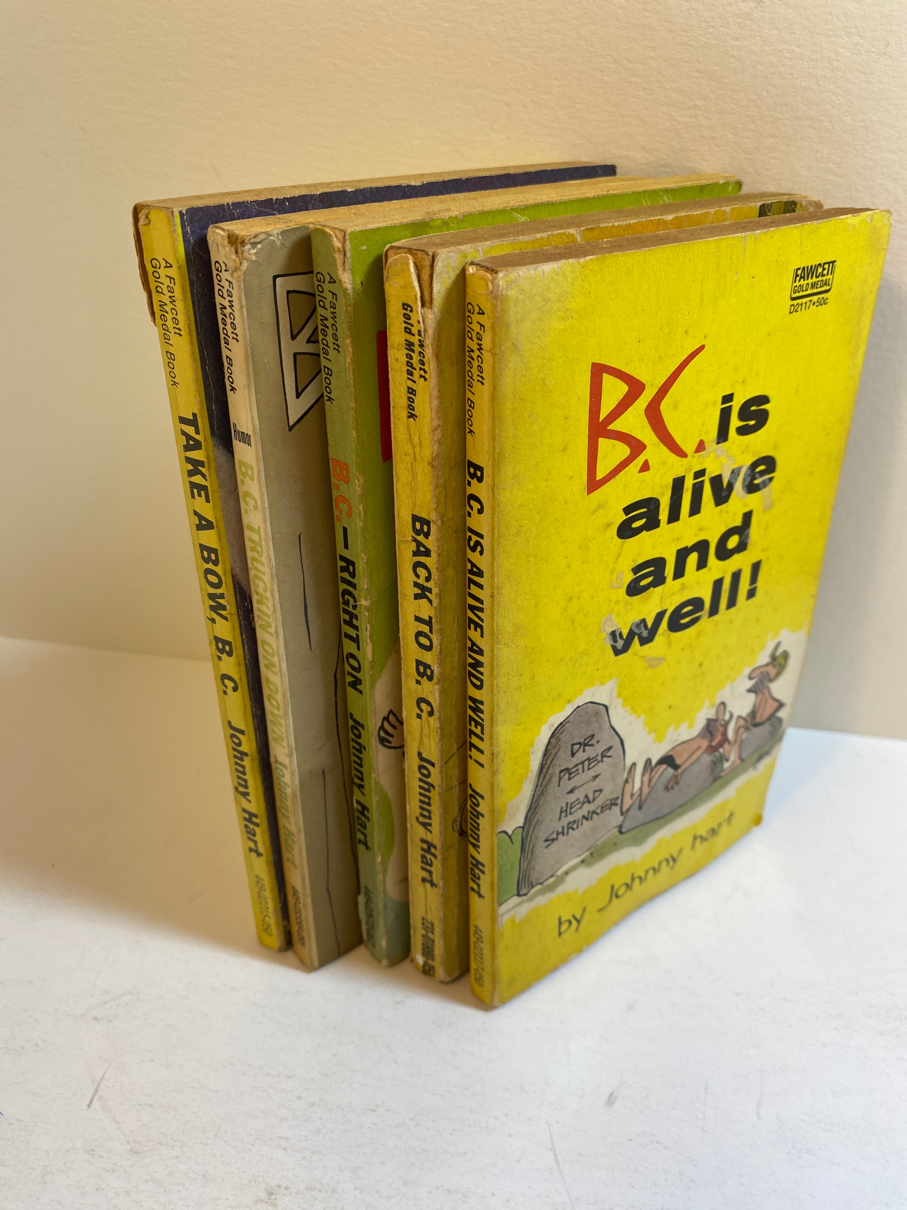 Lot of 5 B.C. Johnny Hard Comic Digests 1961-1975