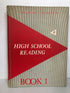 High School Reading Book 1 Caughran/Mountain 1961 Vintage HC Text