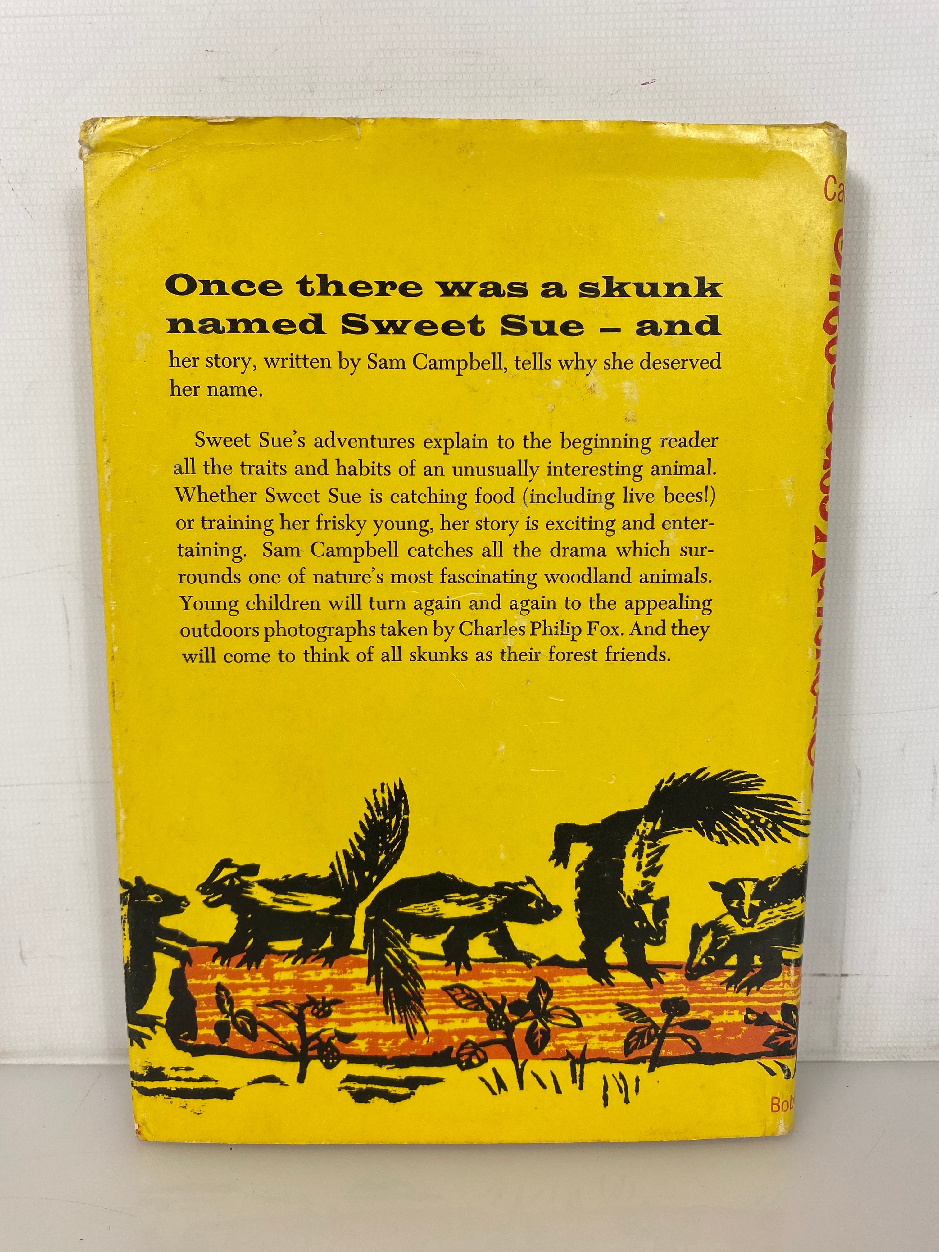 Sweet Sue's Adventures by Sam Campbell (A Skunk Family) 1959 1st Edition HC DJ