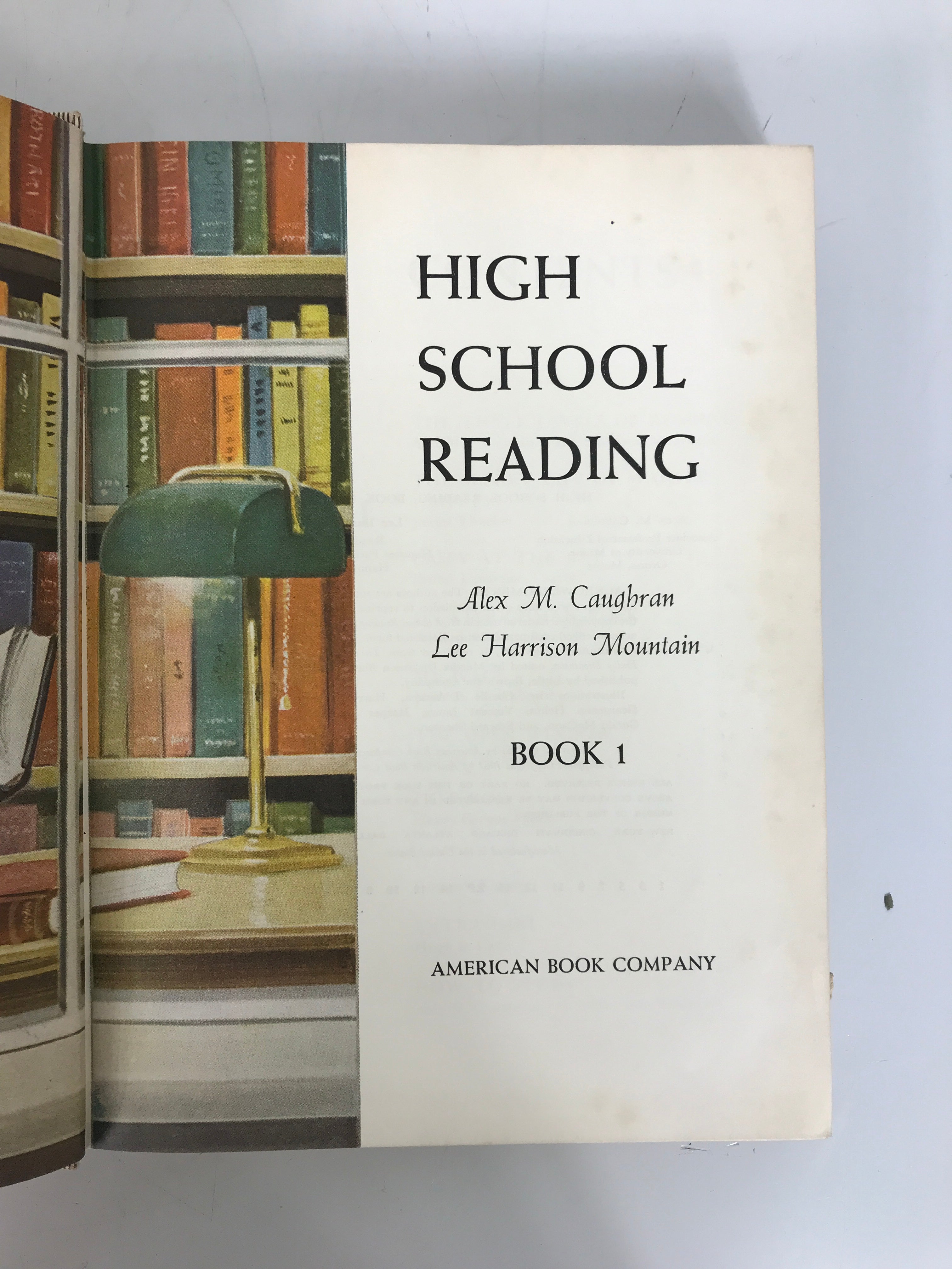 High School Reading Book 1 Caughran/Mountain 1961 Vintage HC Text