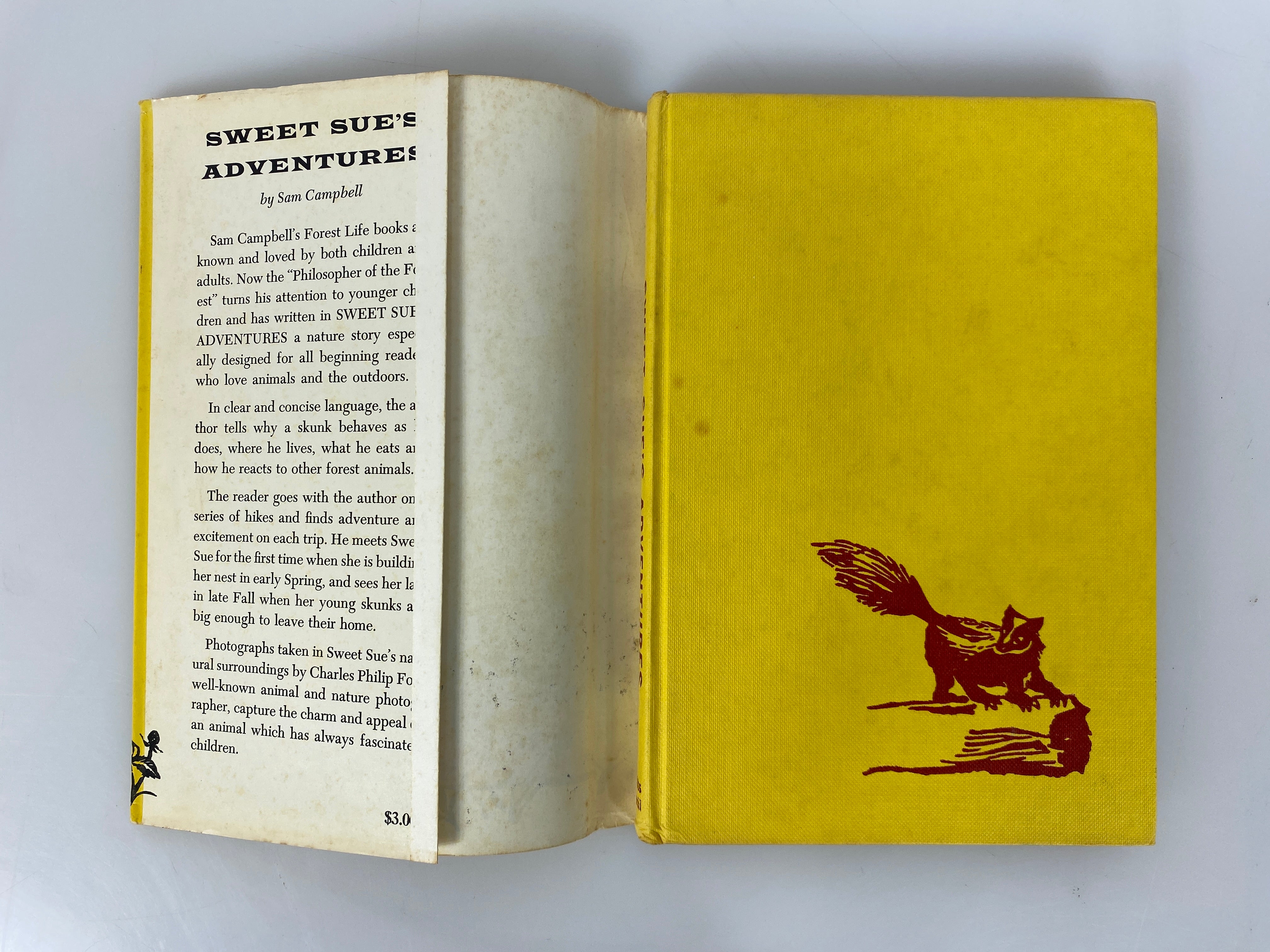 Sweet Sue's Adventures by Sam Campbell (A Skunk Family) 1959 1st Edition HC DJ