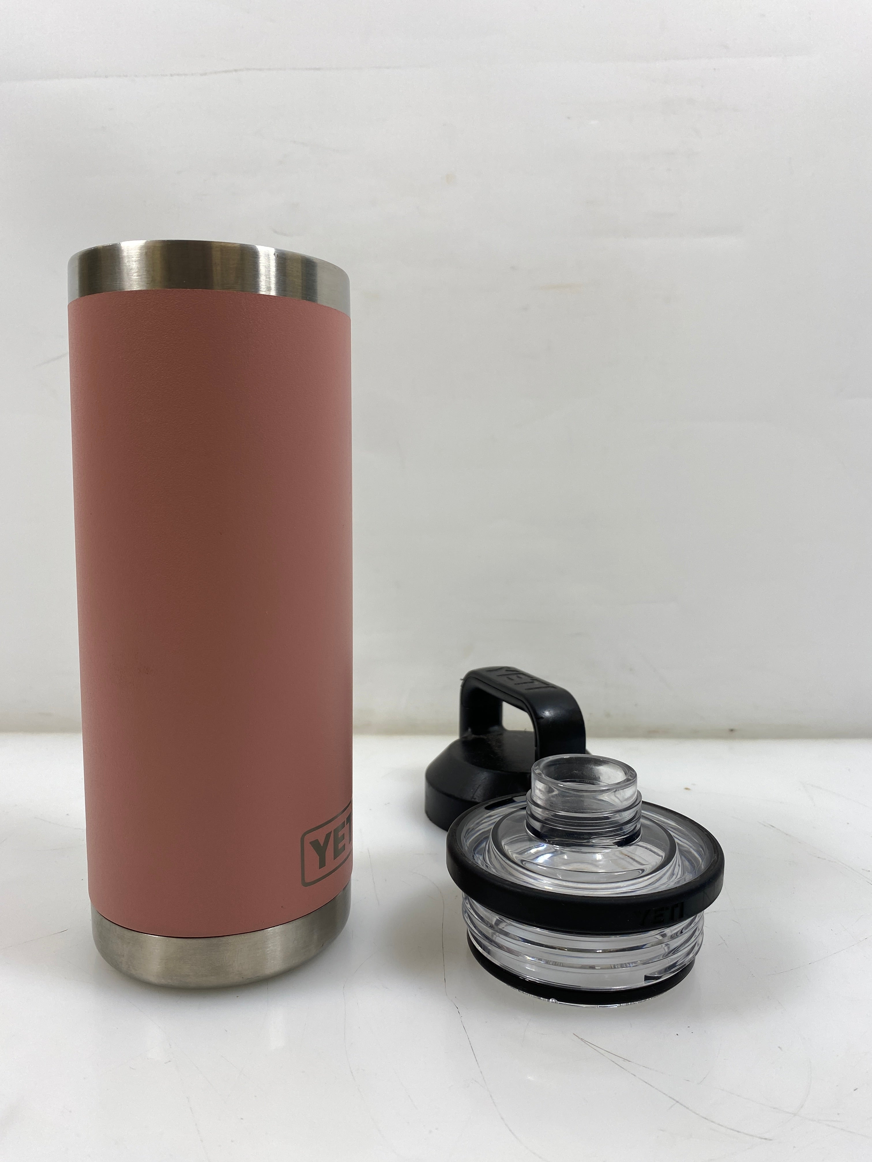 Yeti Sandstone Pink 18 oz Rambler