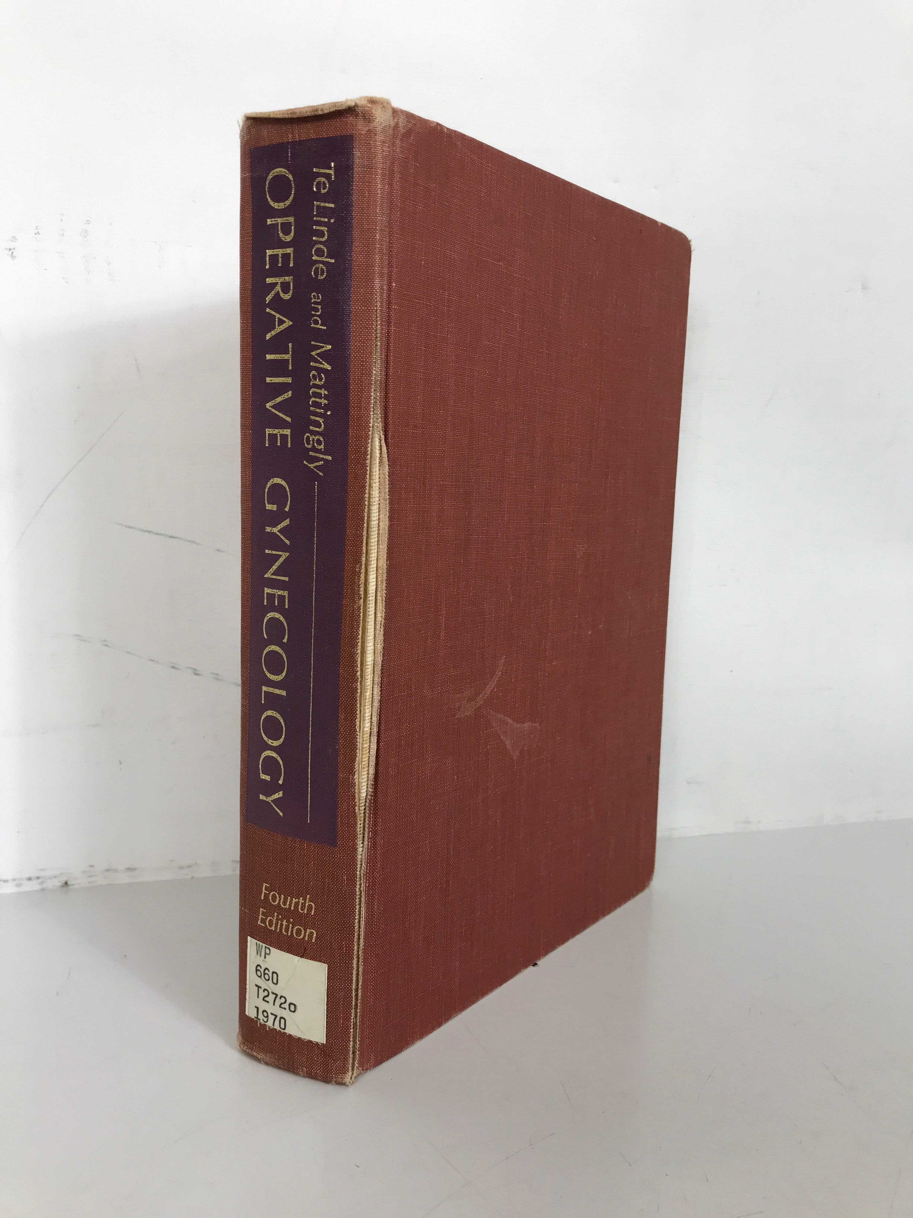 Operative Gynecology Te Linde & Mattingly 1970) Fourth Edition HC