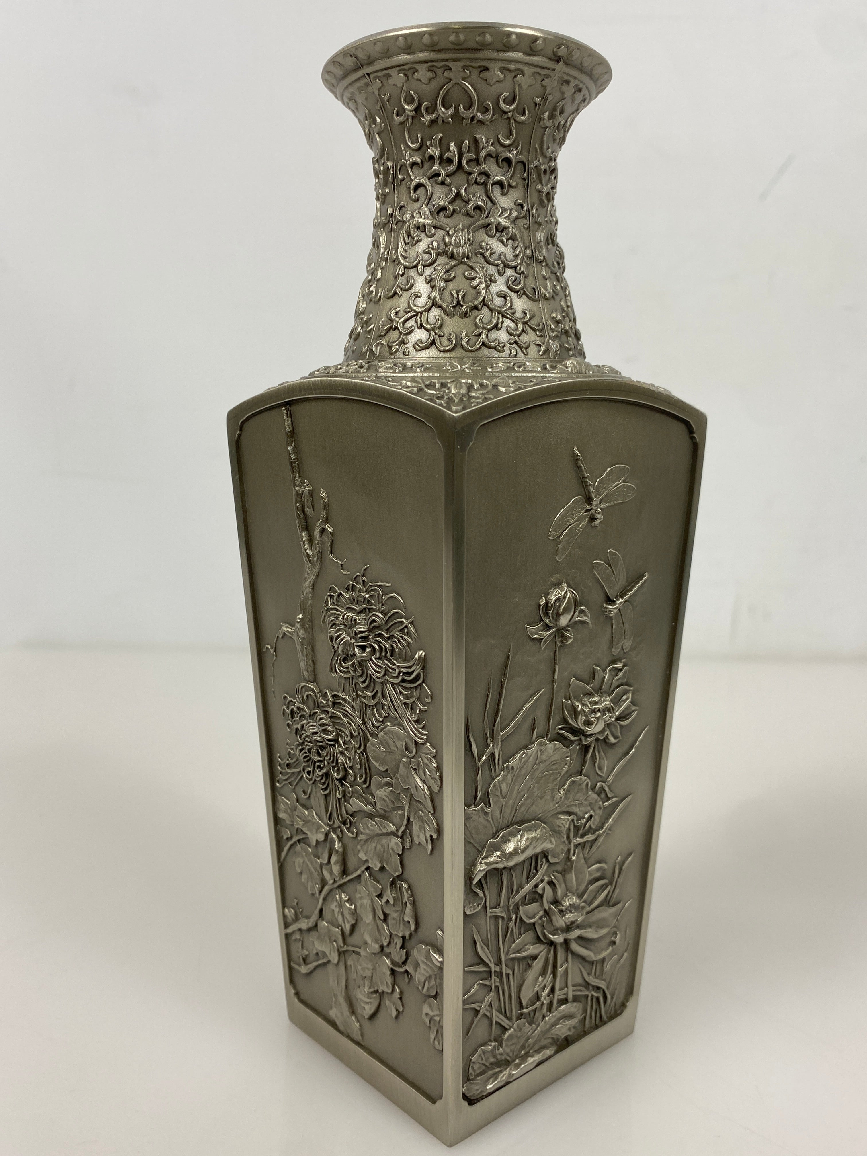 Royal Selangor Pewter Four Seasons 8 Inch Vase