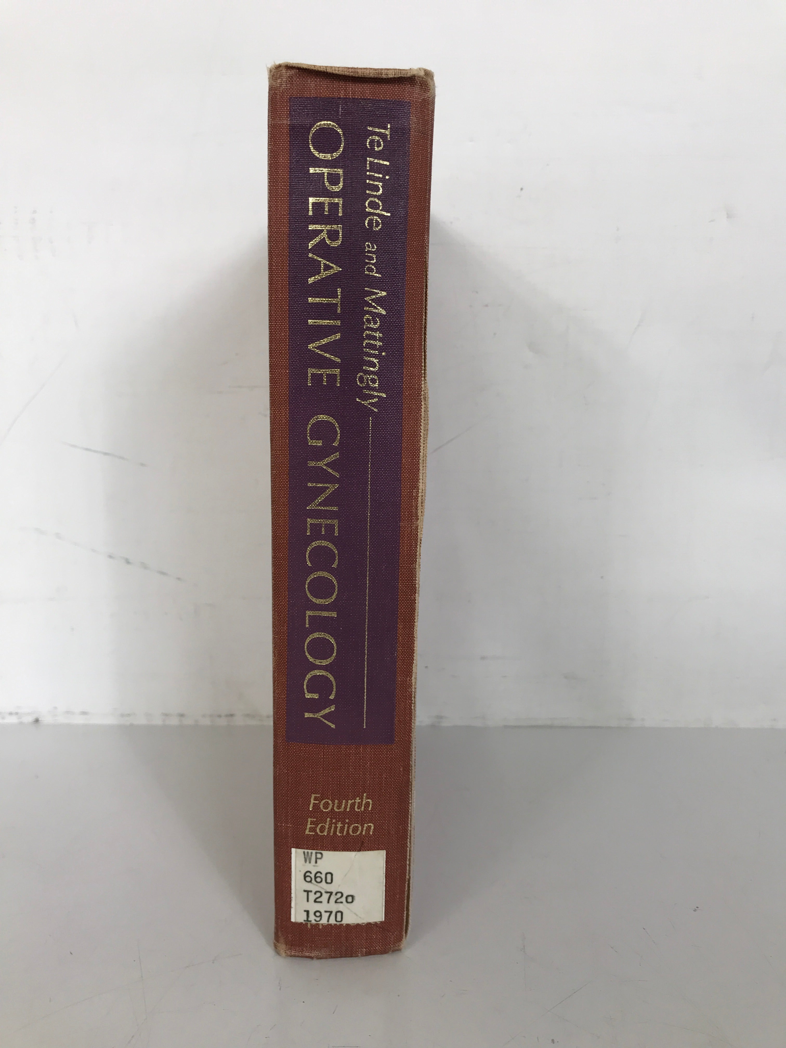 Operative Gynecology Te Linde & Mattingly 1970) Fourth Edition HC