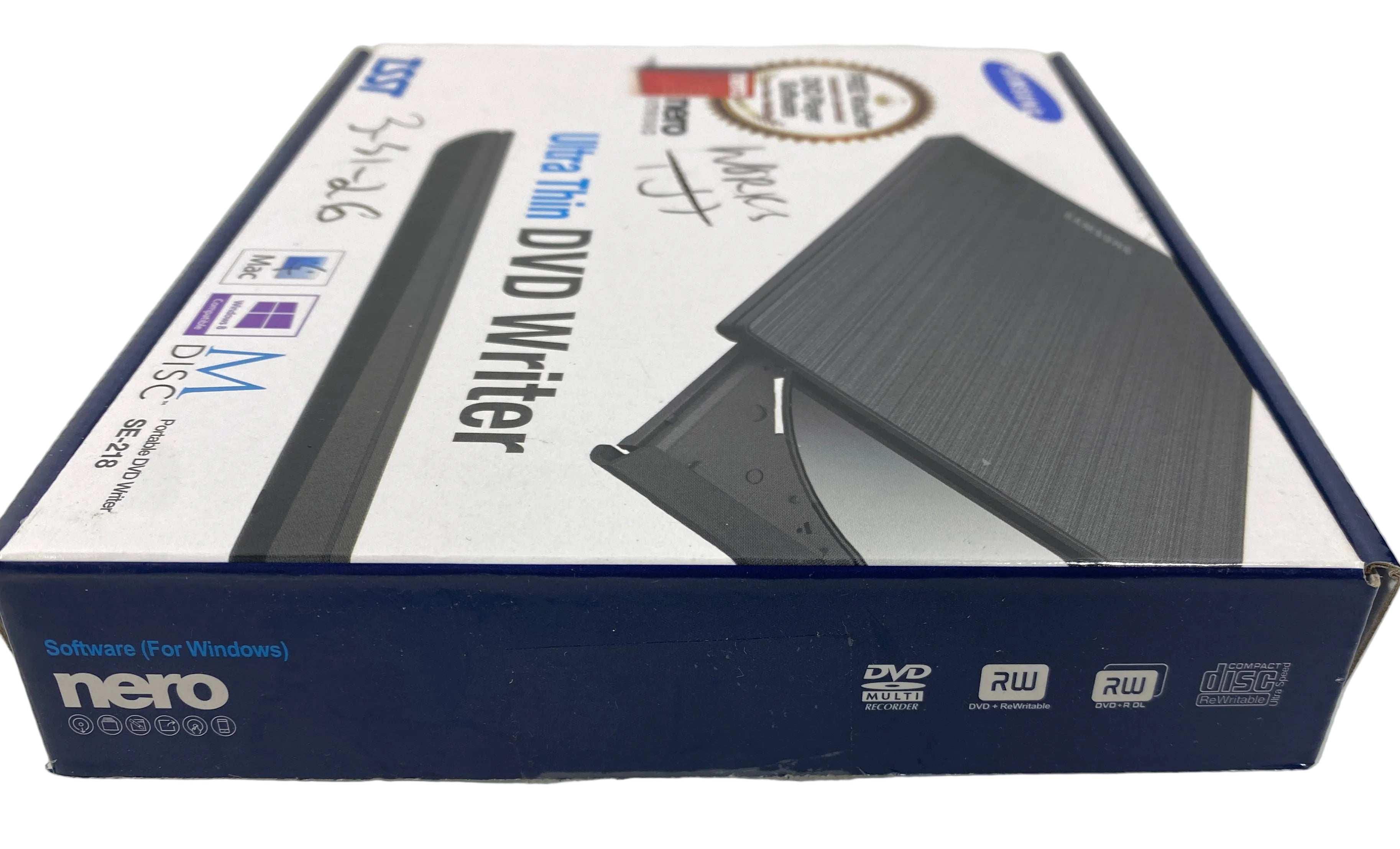SAMSUNG TSST SE-218GP/RSBD Ultra-Slim Optical 8X DVD Rewriter Drive