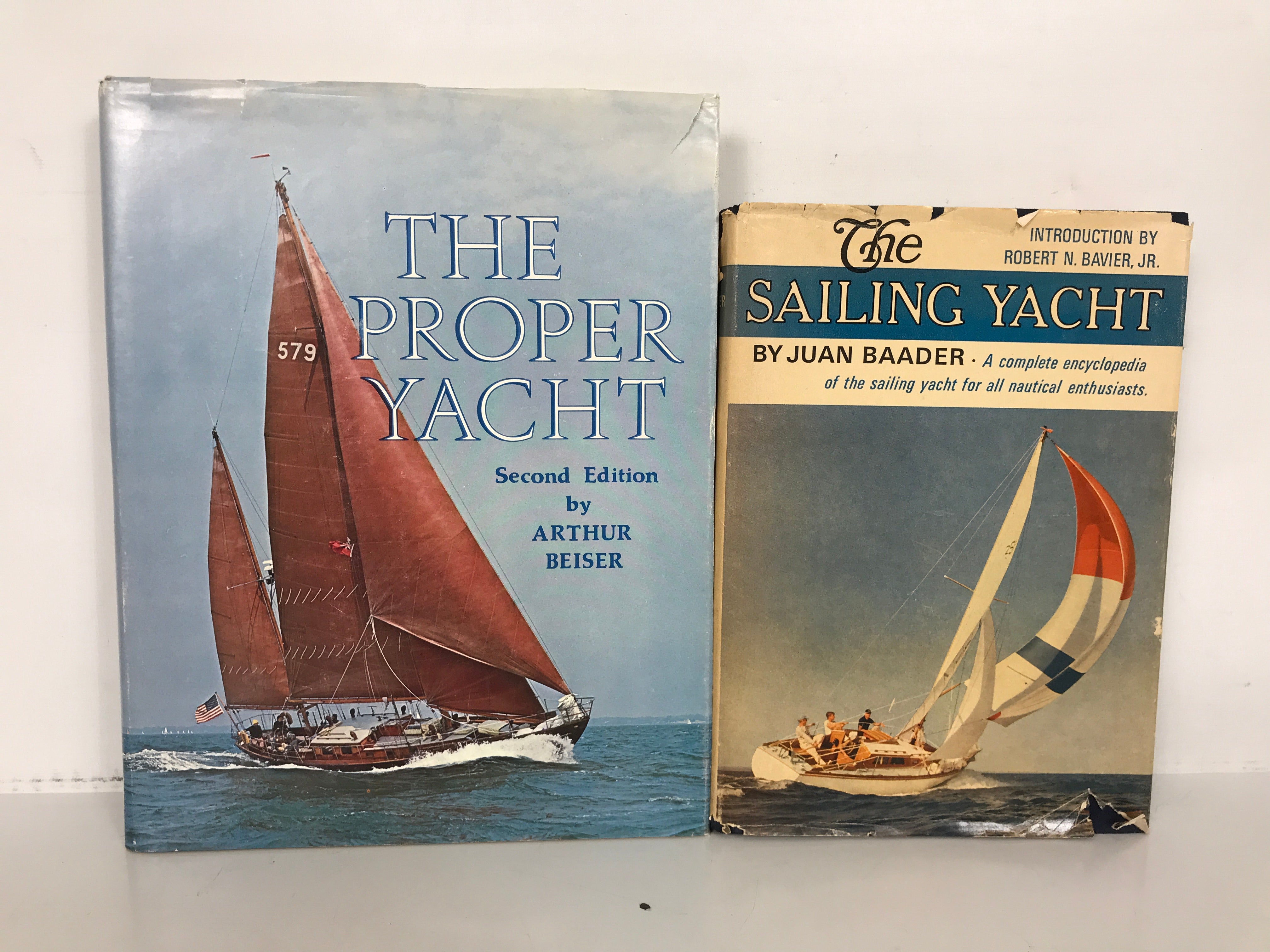 Lot of 2: The Sailing Yacht 1965 & The Proper Yacht 1978 HC DJ
