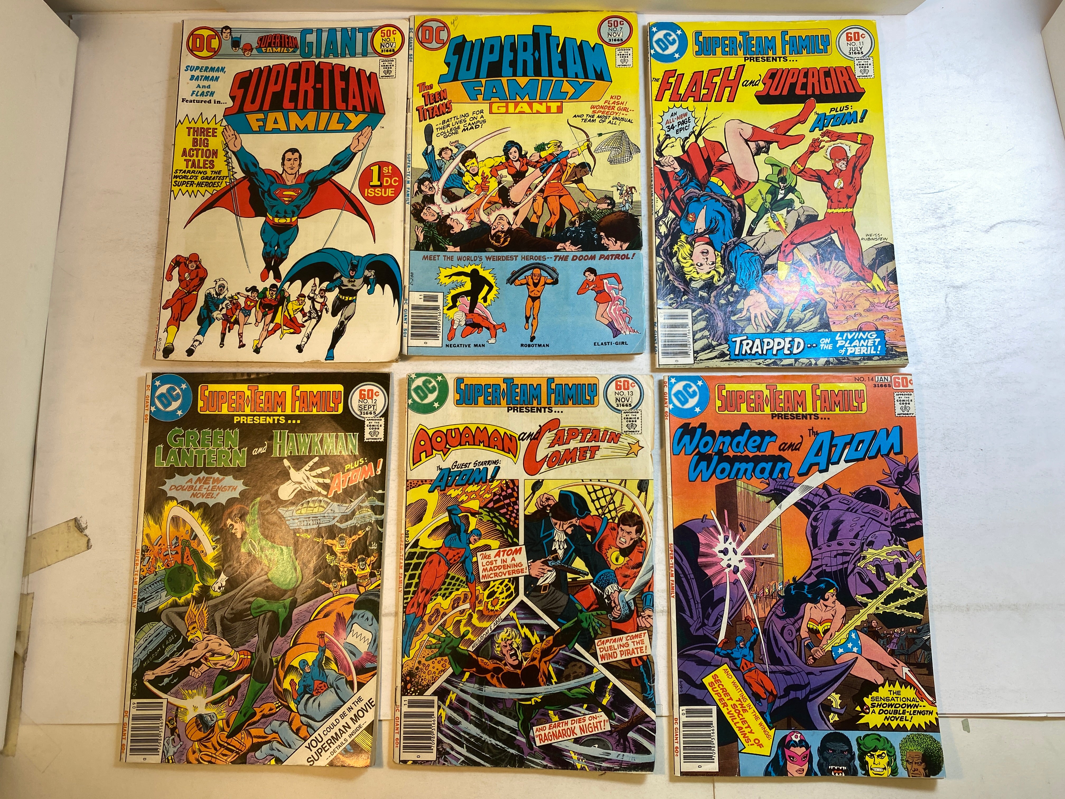 Lot of 6 Super-Team Family DC Comics 1975-1978