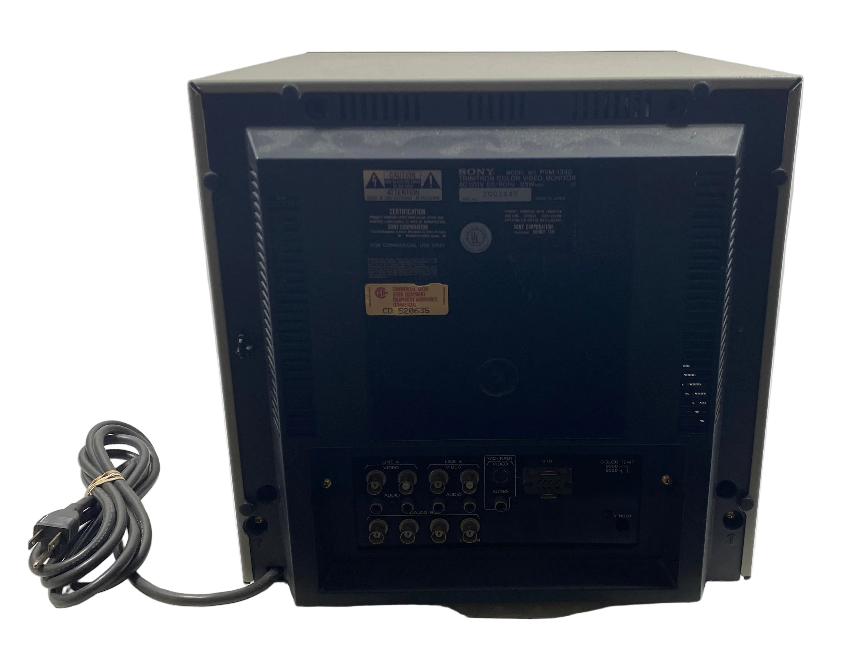 Sony PVM-1340 13" Trinitron CRT Professional Color Video Monitor