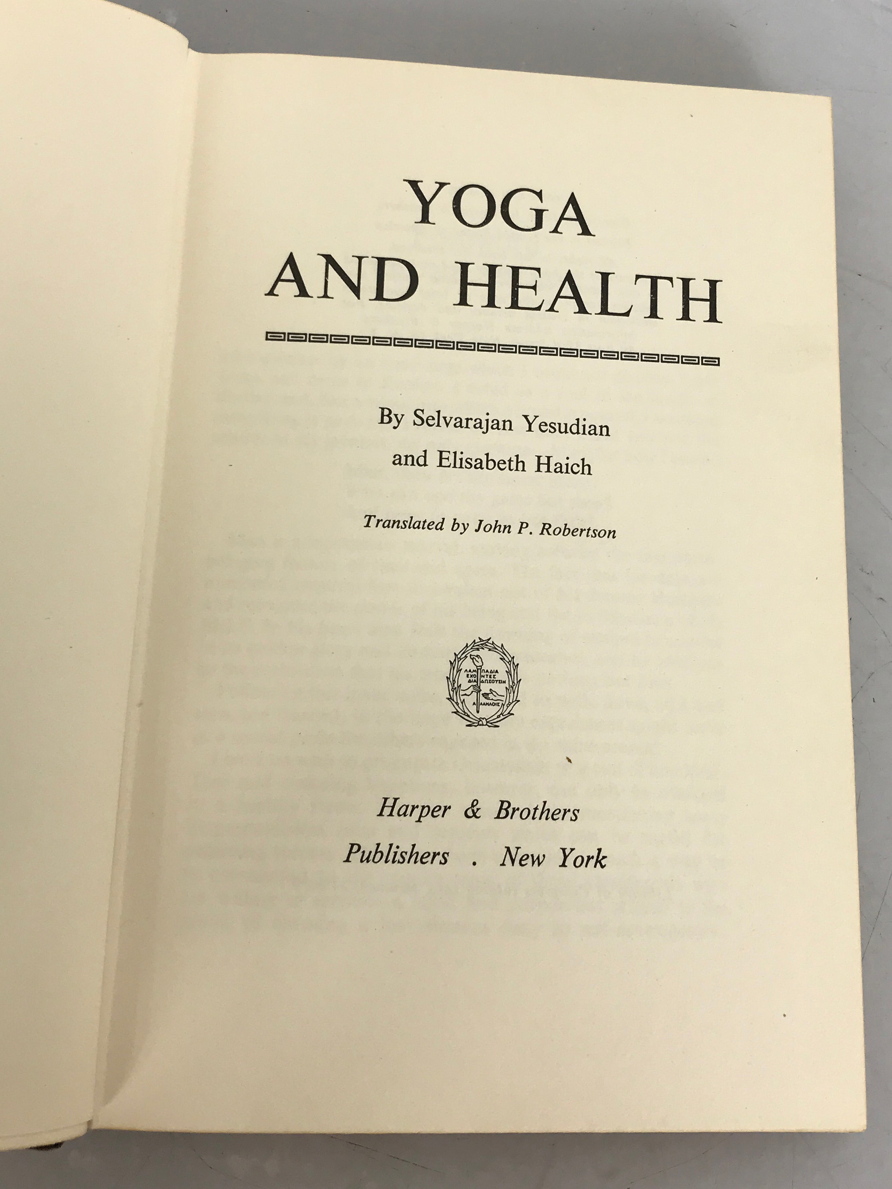 Lot of 3 Yoga Practice Books 1953-1960 HC