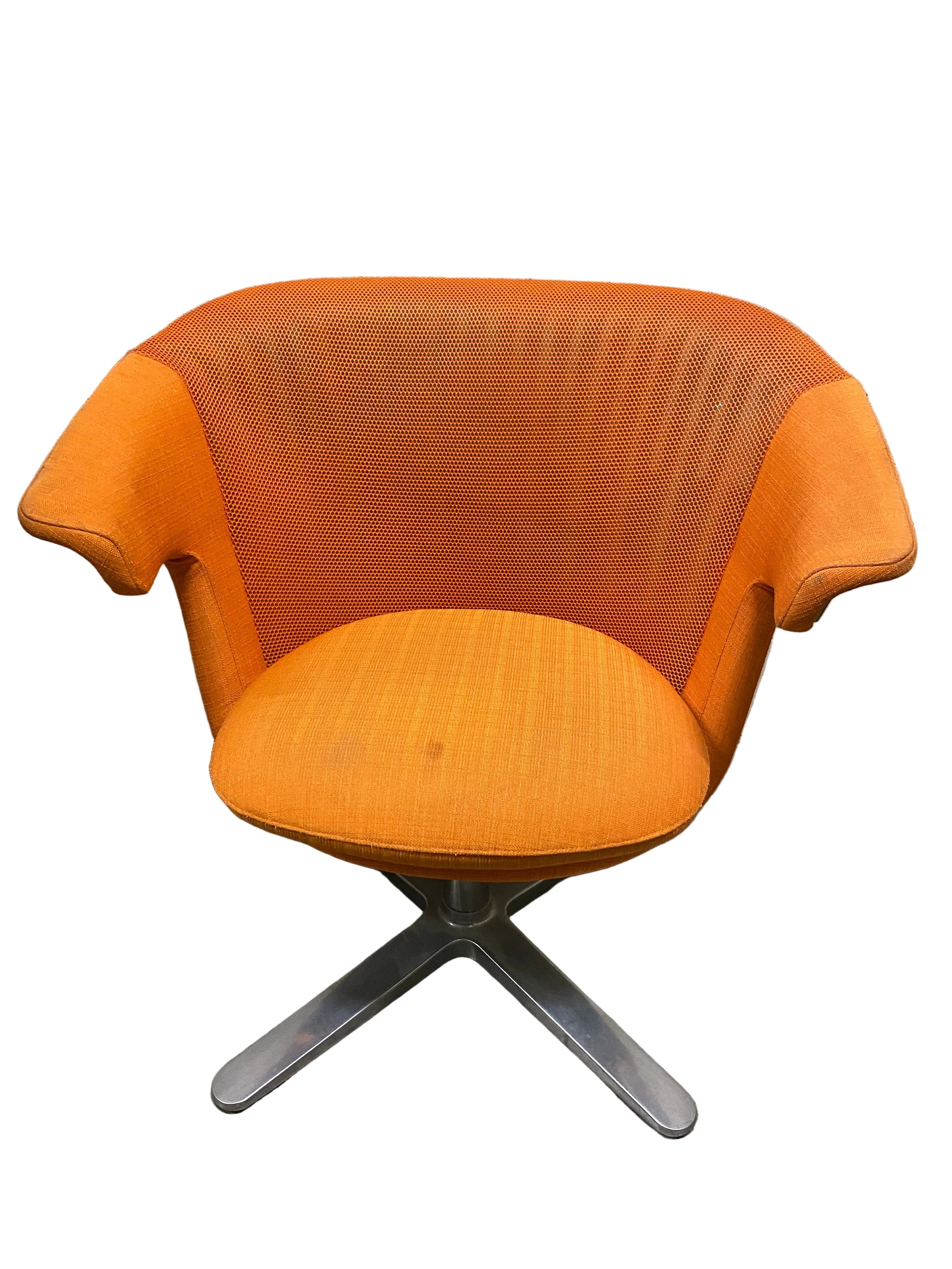 Steelcase #416911 Orange Lounge Chair