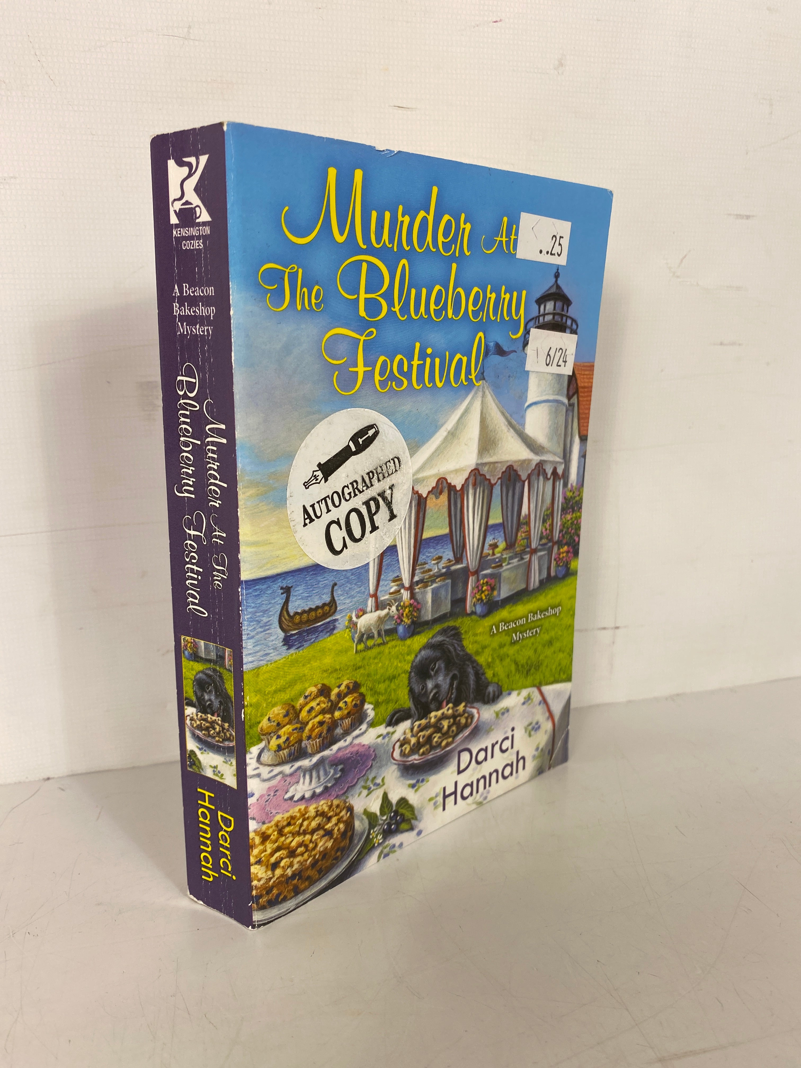 Murder At the Blueberry Festival by Darci Hannah 2022 Signed PB