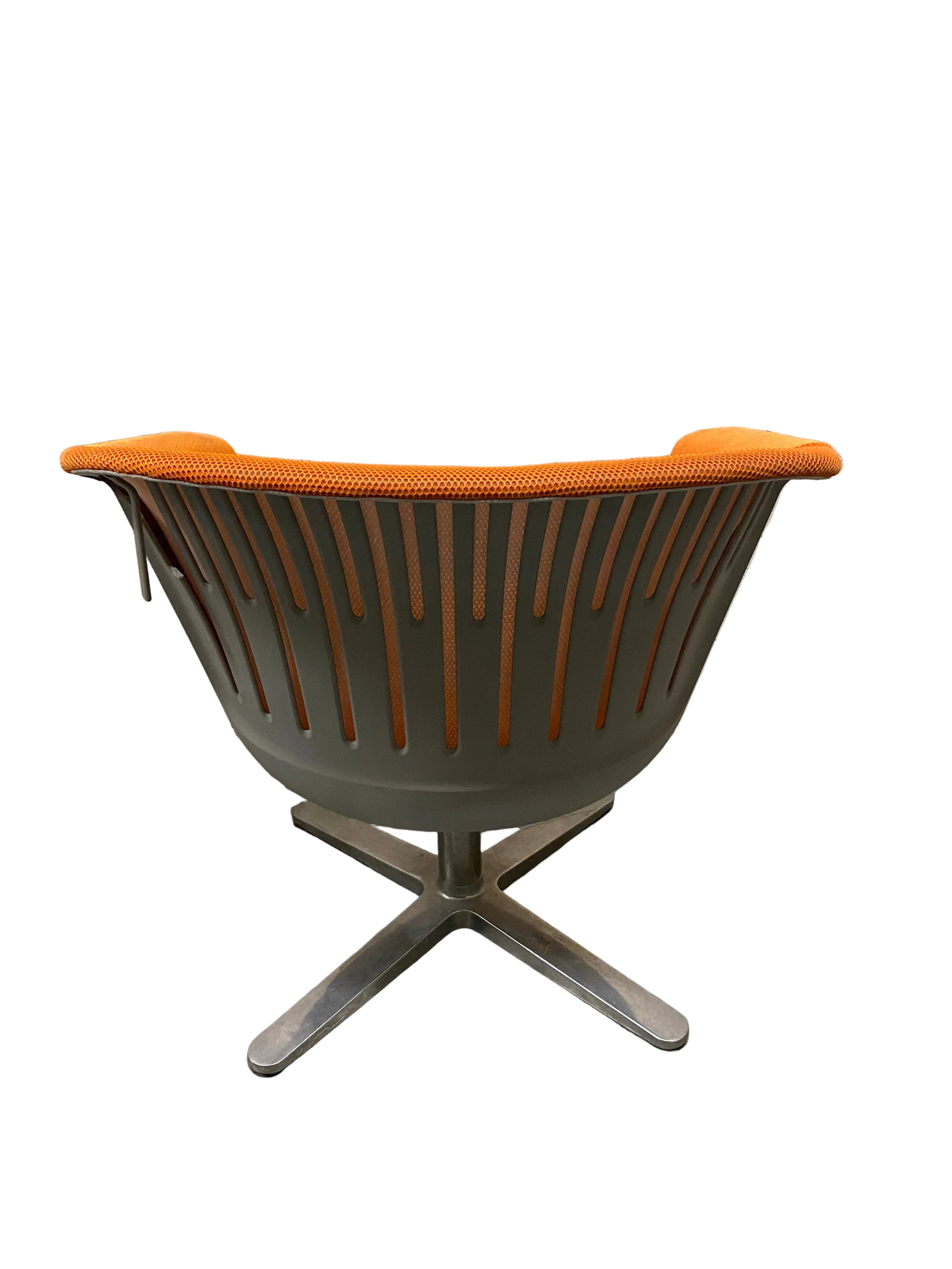Steelcase #416911 Orange Lounge Chair