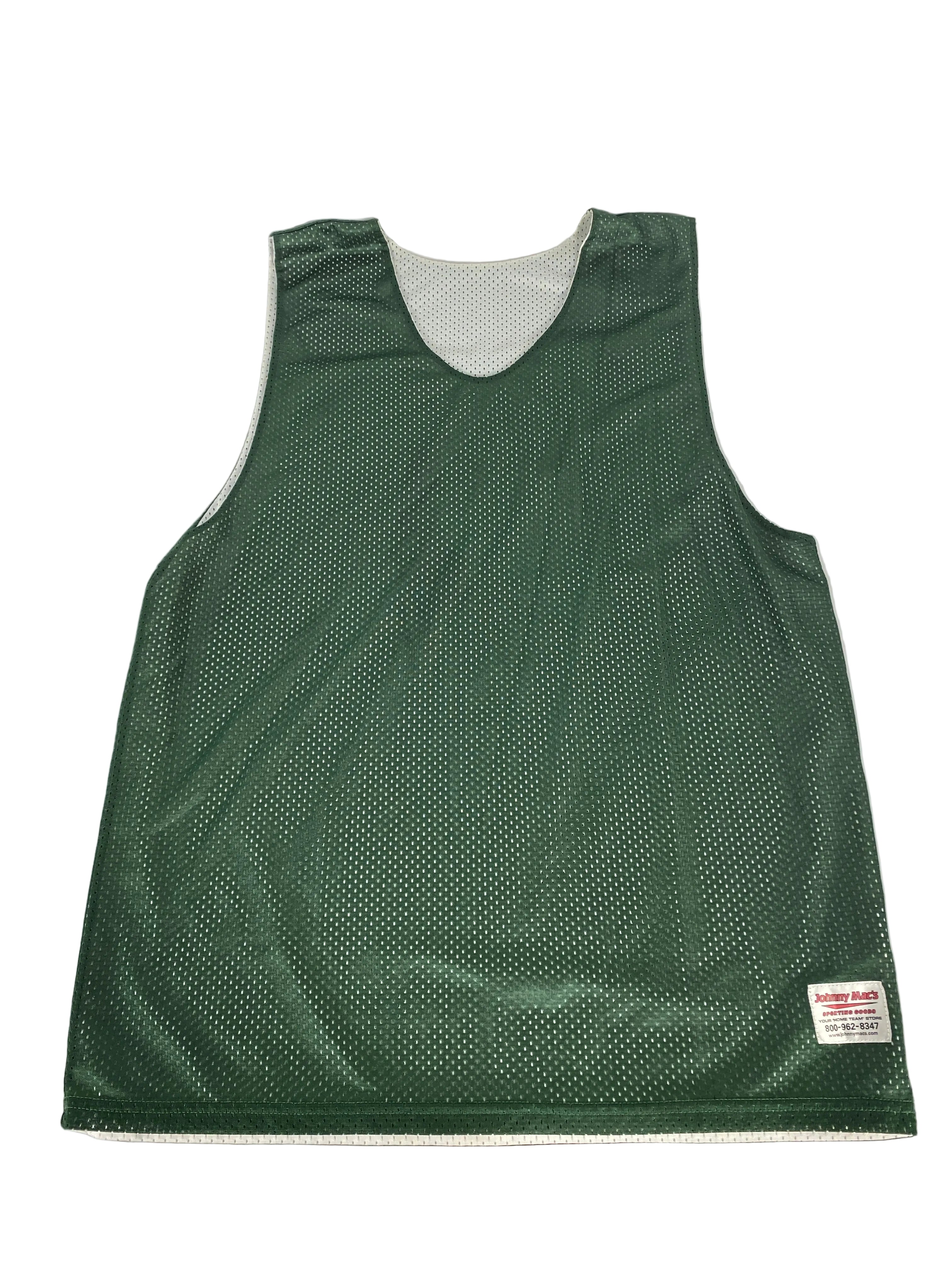 Green & White Reversible Basketball Jersey Women's Size L