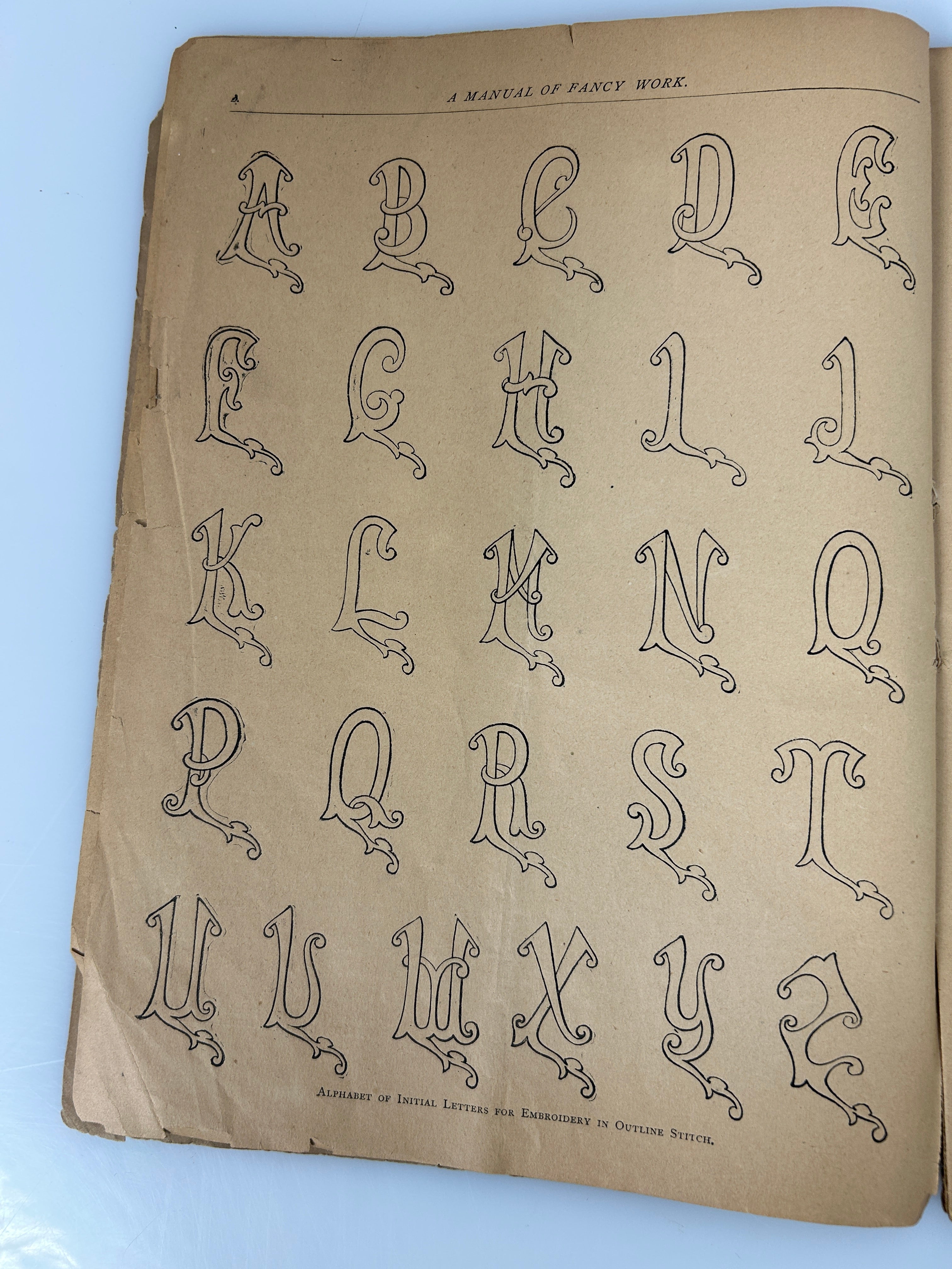 Vintage Embroidery Guide: Madam Worth's New Manual of Fancy Work 1886 RL Spencer