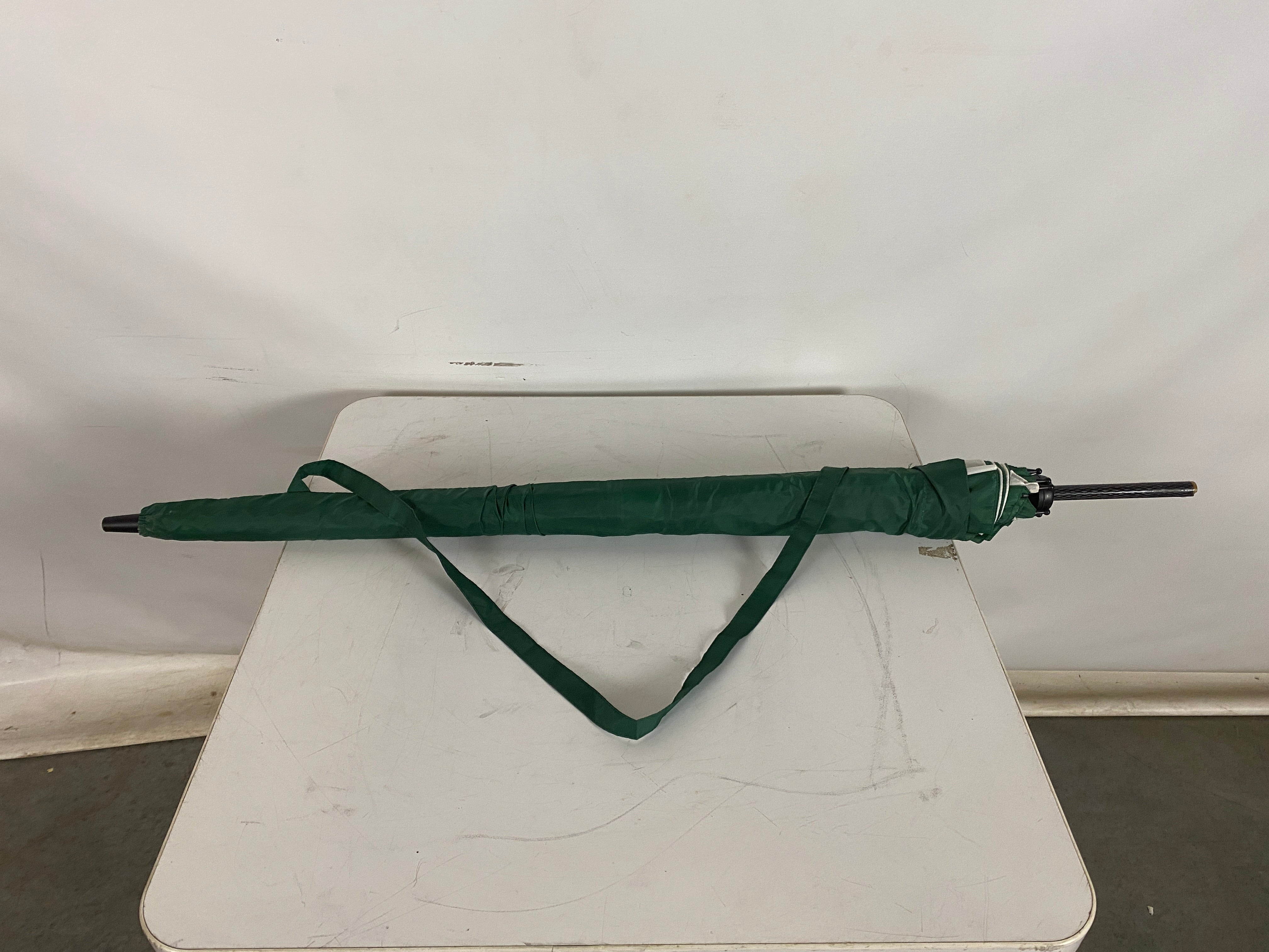 Green and White Spartan Umbrella