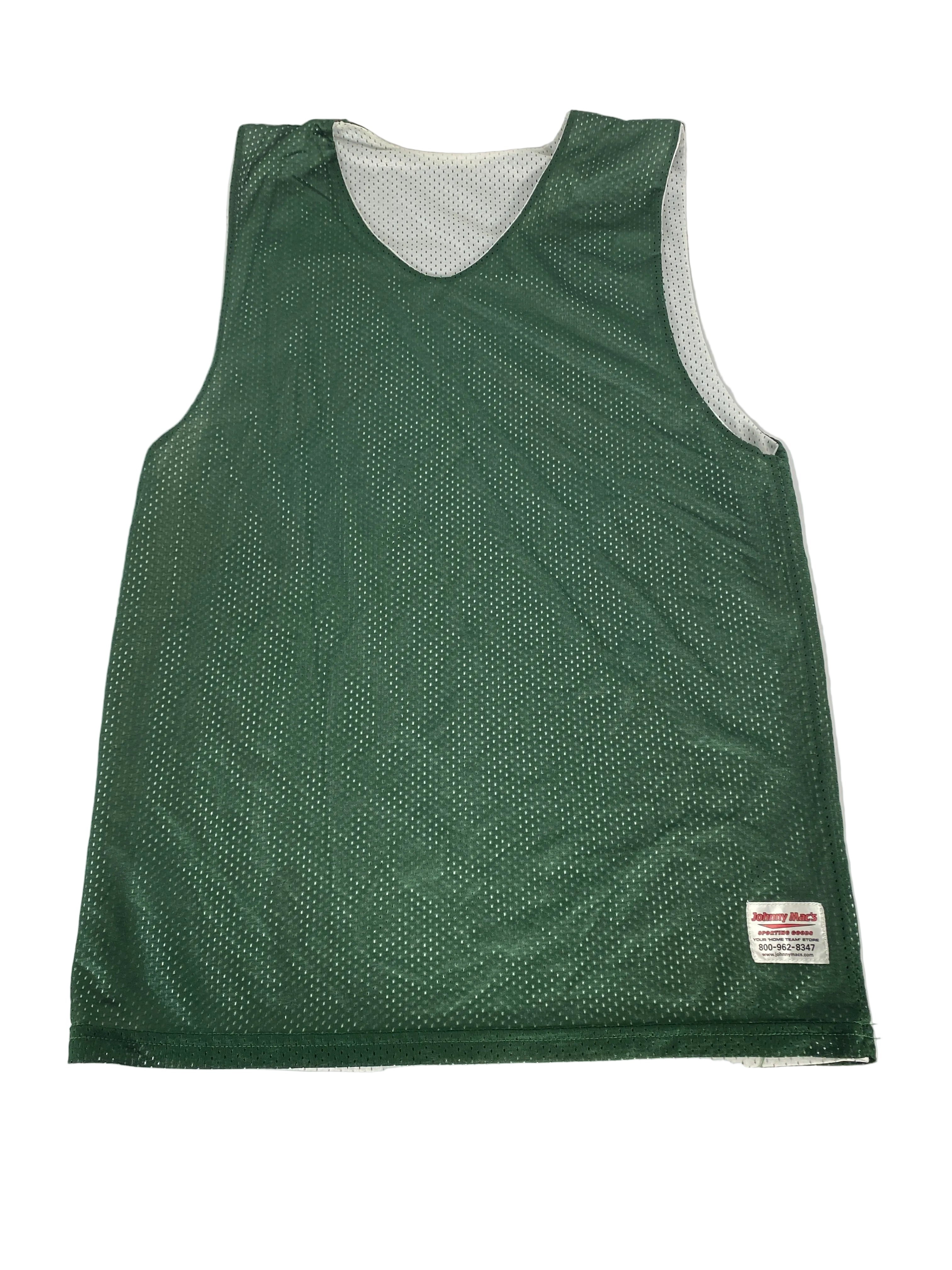 Green & White Reversible Basketball Jersey Women's Size M
