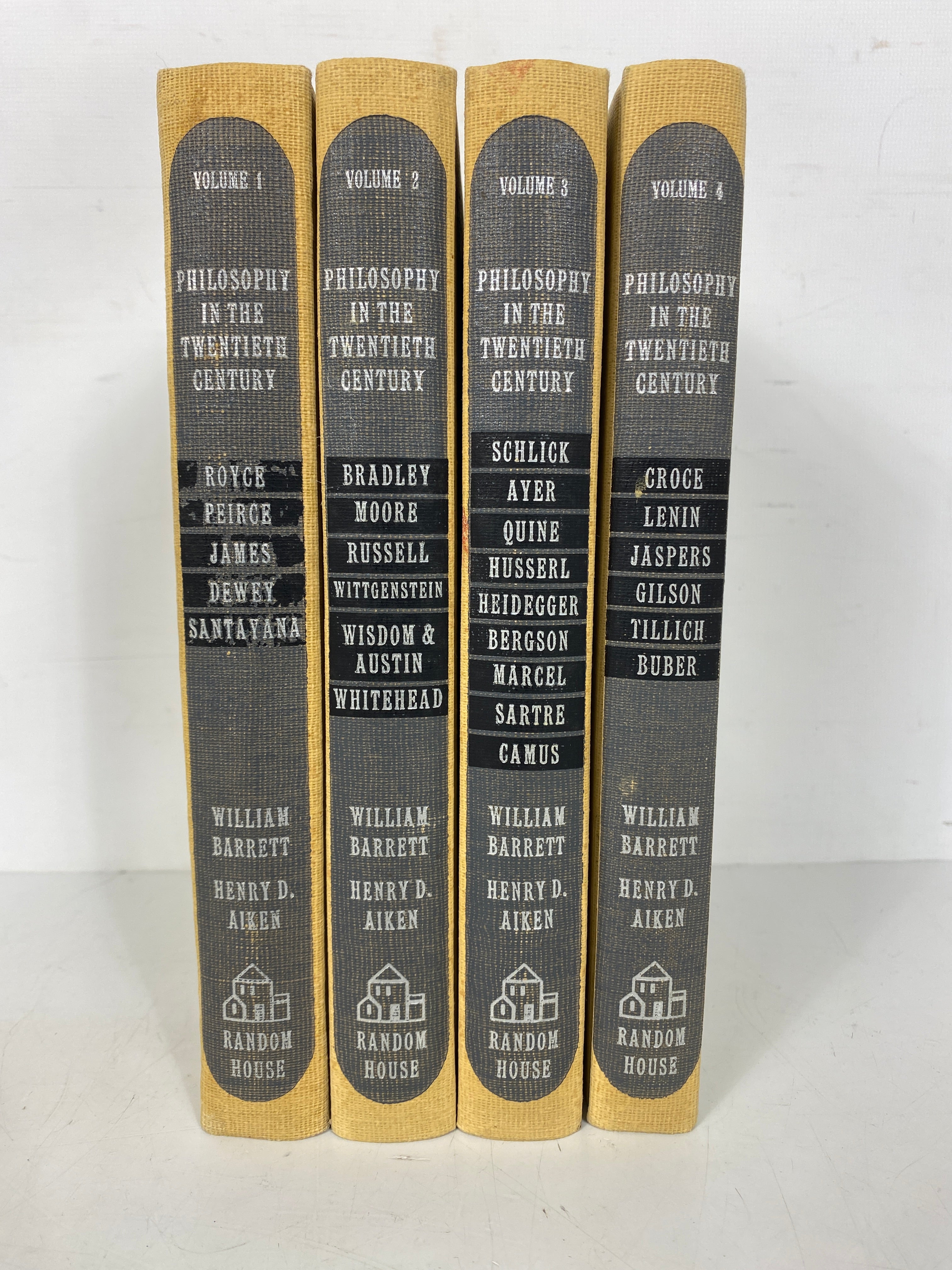 4 Vol Set: Philosophy in the Twentieth Century 1962 Barrett/Aiken 1st Trade Ed