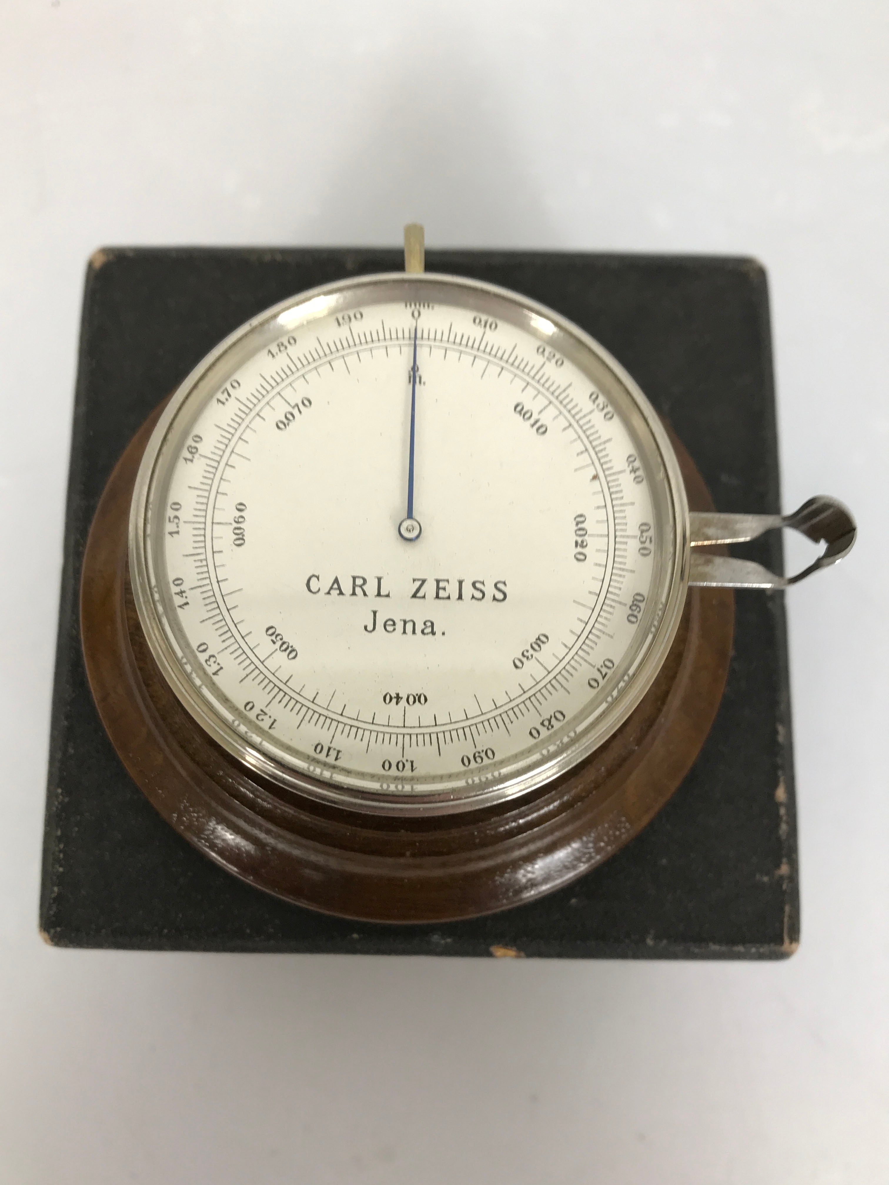 Scarce Antique Carl Zeiss Jena Coverslip Micrometer Cover Glass Gauge
