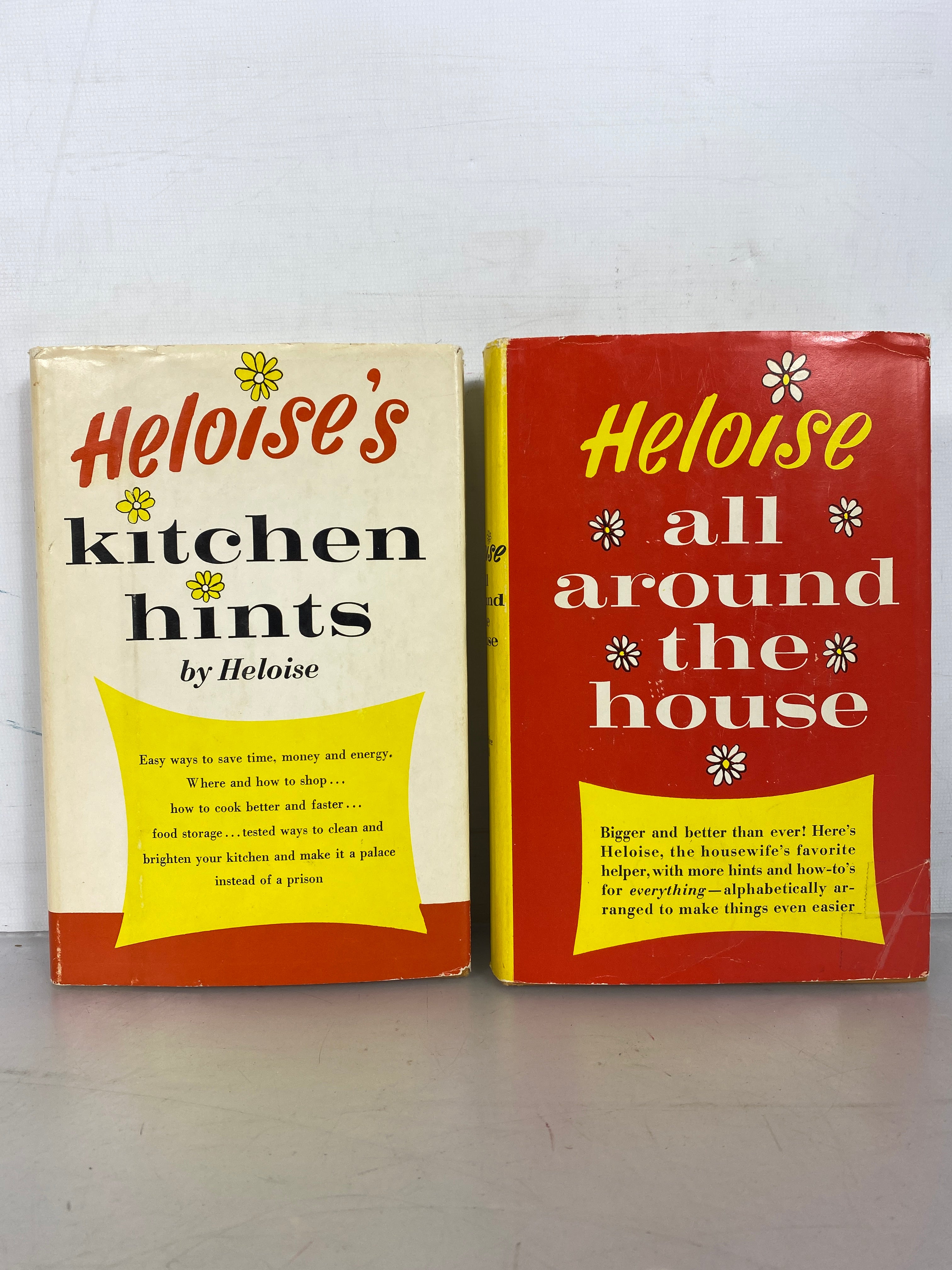 Lot of 2: All Around the House 1965 / Kitchen Hints 1963 HC DJ