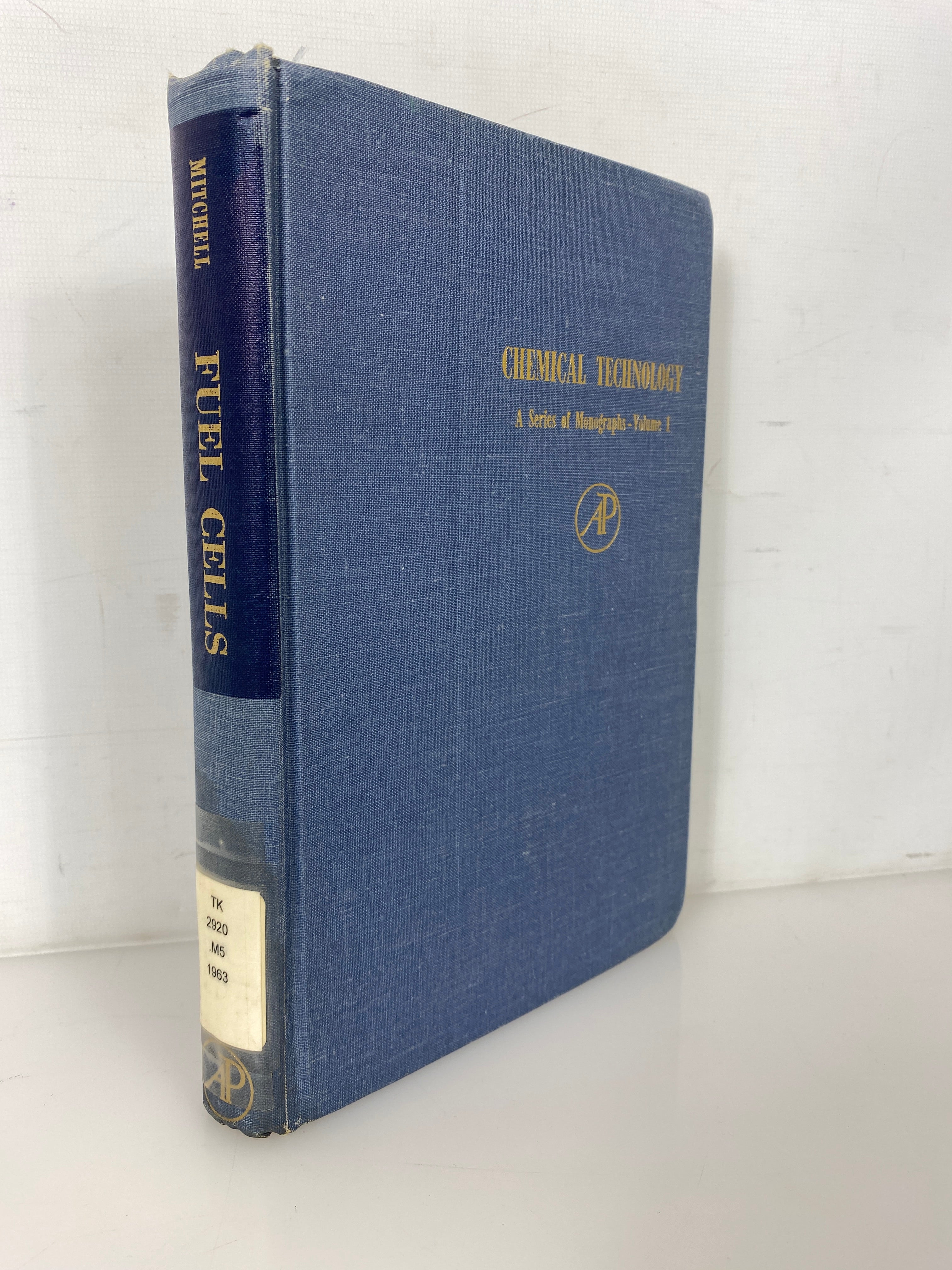 Fuel Cells by Will Mitchell 1963 Chemical Technology Vol I Ex-Library HC