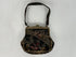 Antique Black Floral Embroidered Evening Purse