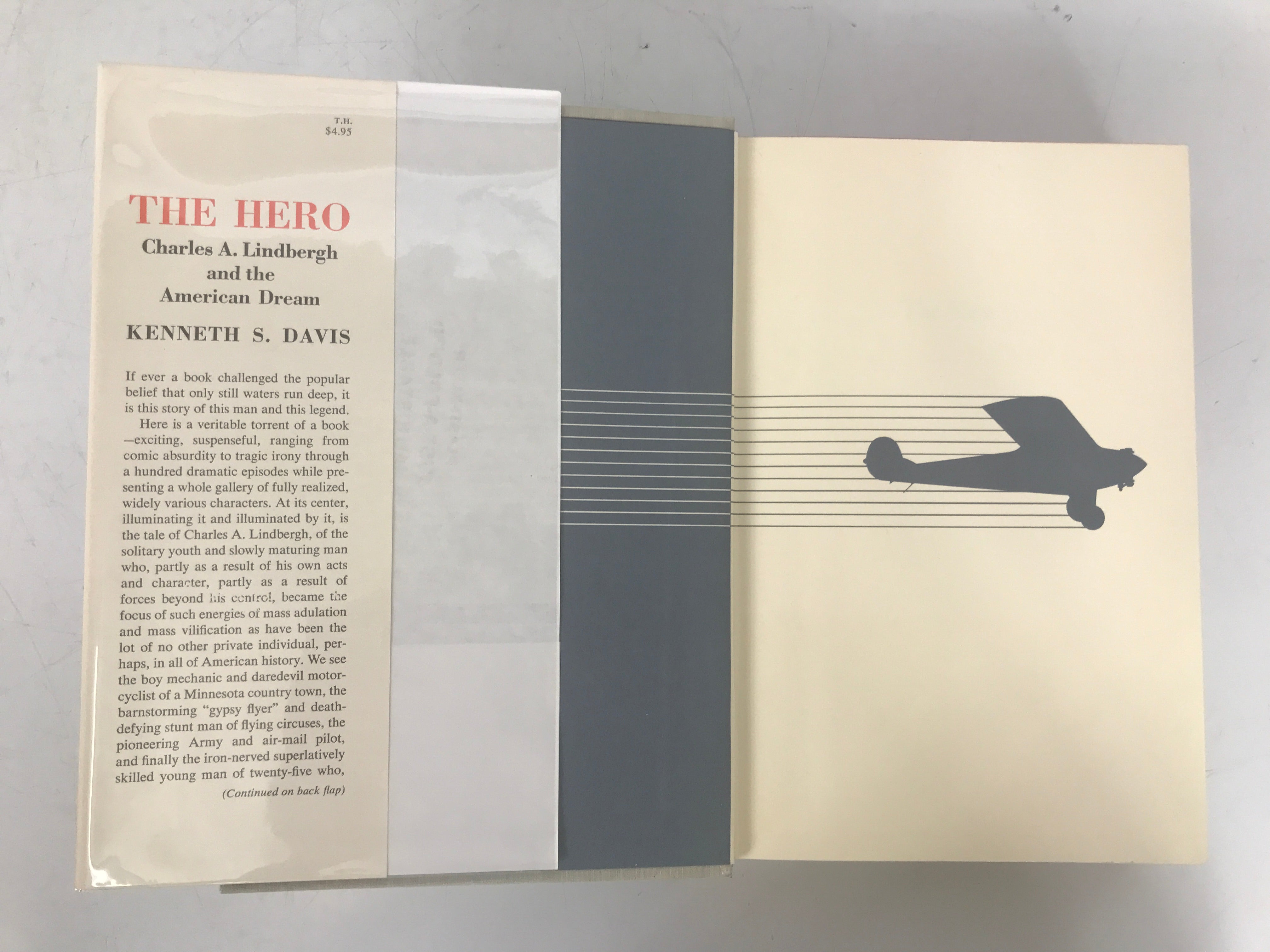 The Hero Charles Lindbergh & the American Dream 1959 1st Ed HC DJ