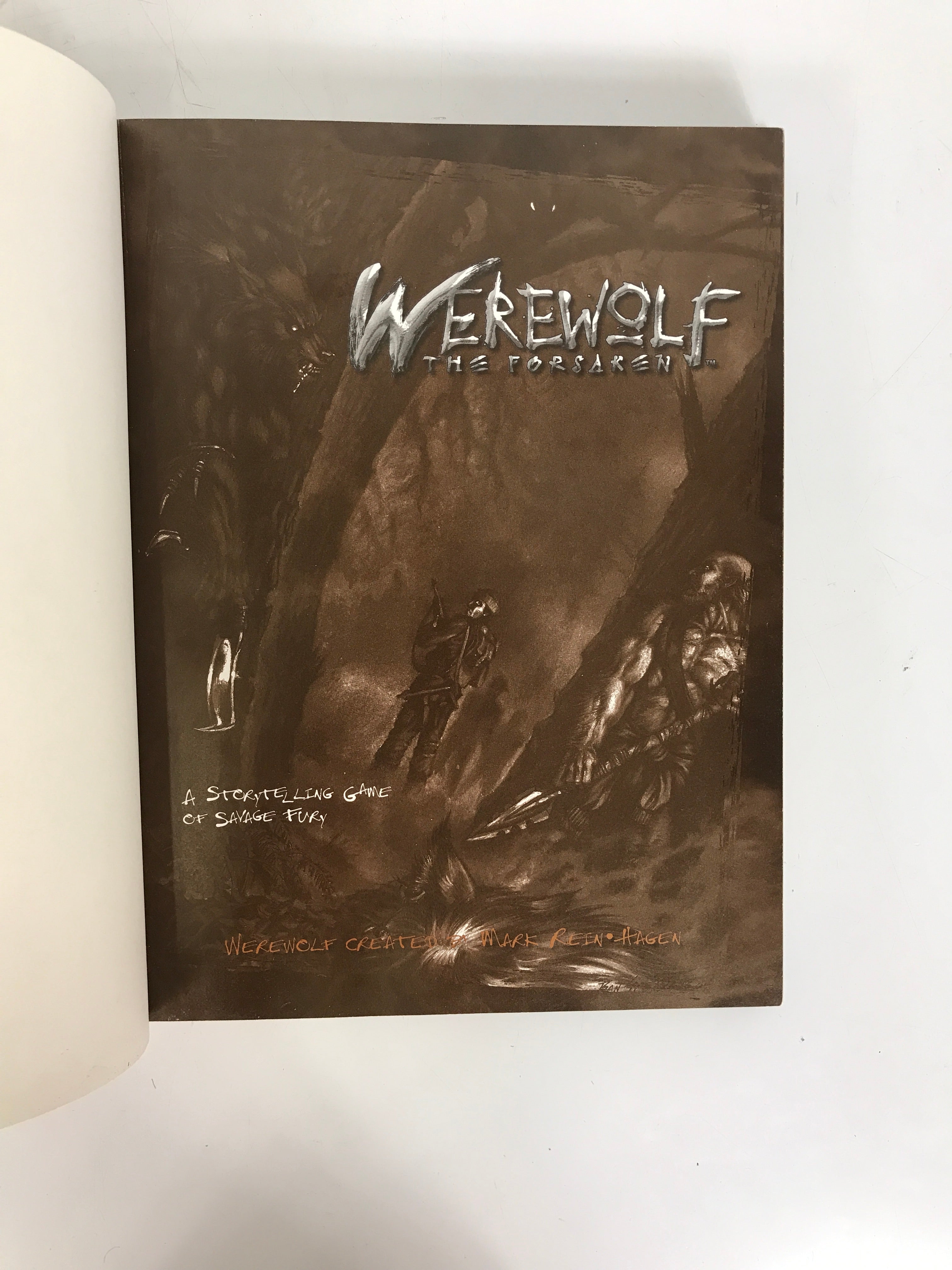 Lot of 2 Werewolf the Forsaken HC Rulebook and Storyteller's Screen Sealed
