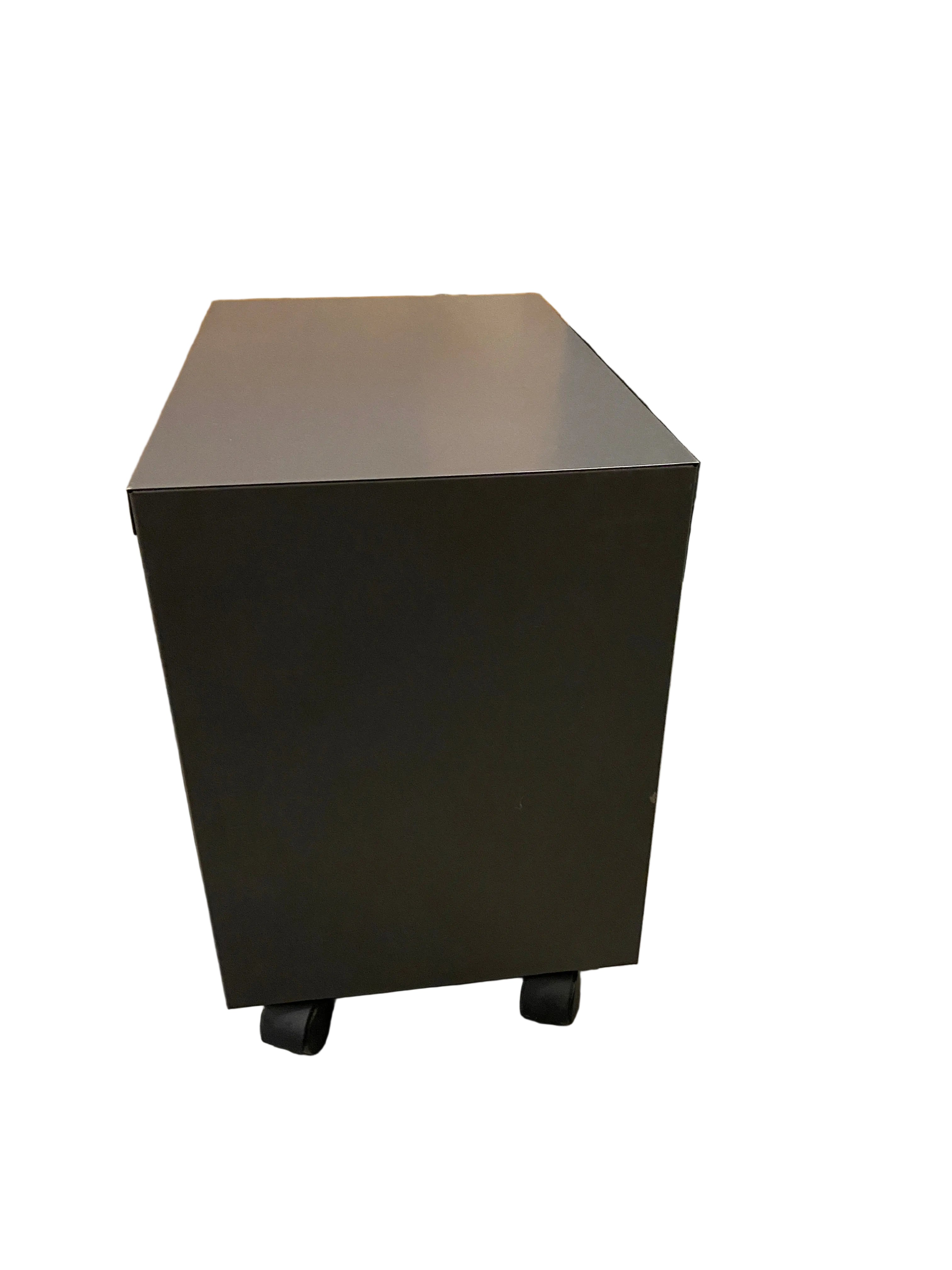 Steel 2-Drawer Mobile File Cabinet with Lock