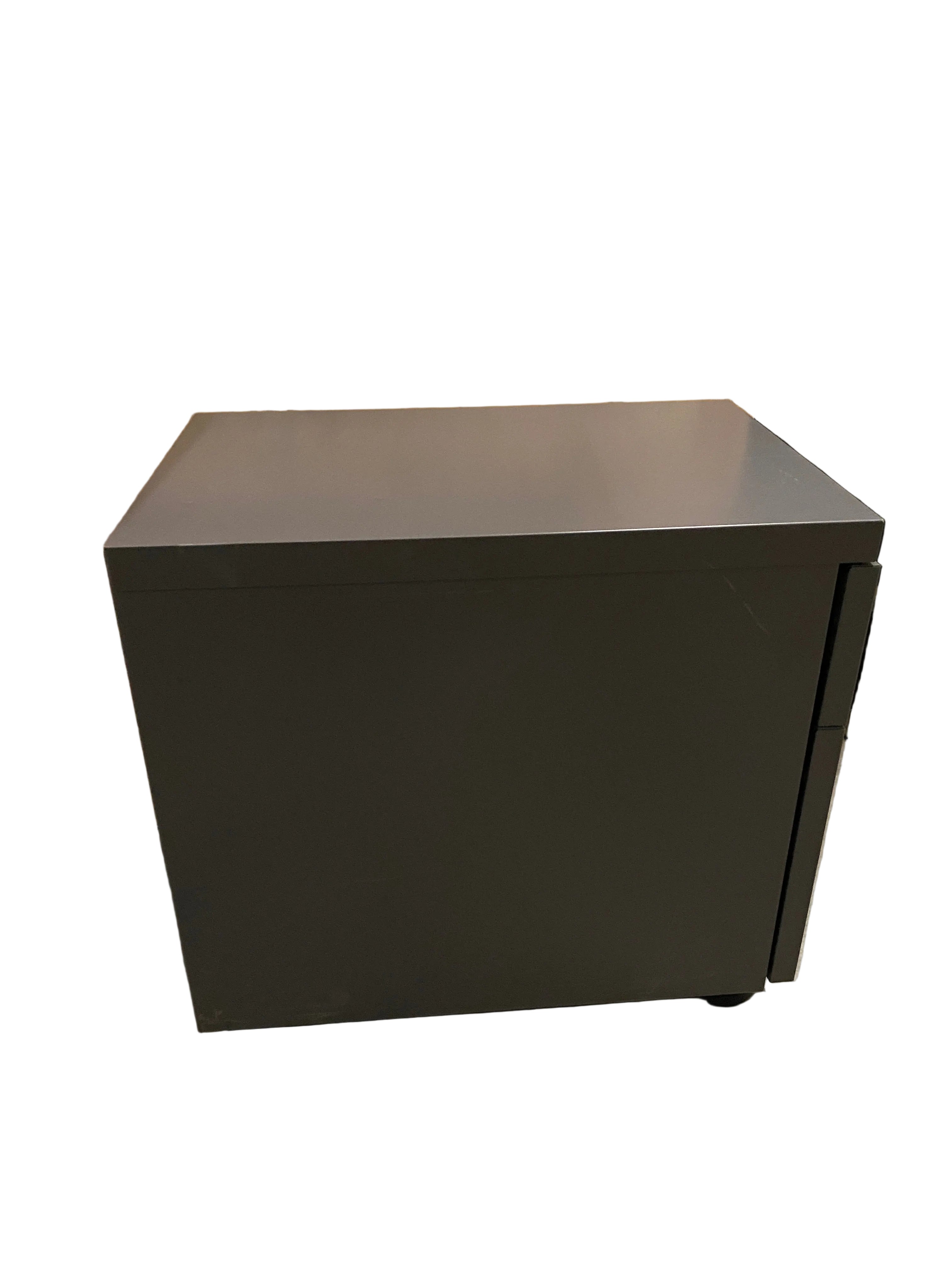 Steel 2-Drawer Mobile File Cabinet with Lock