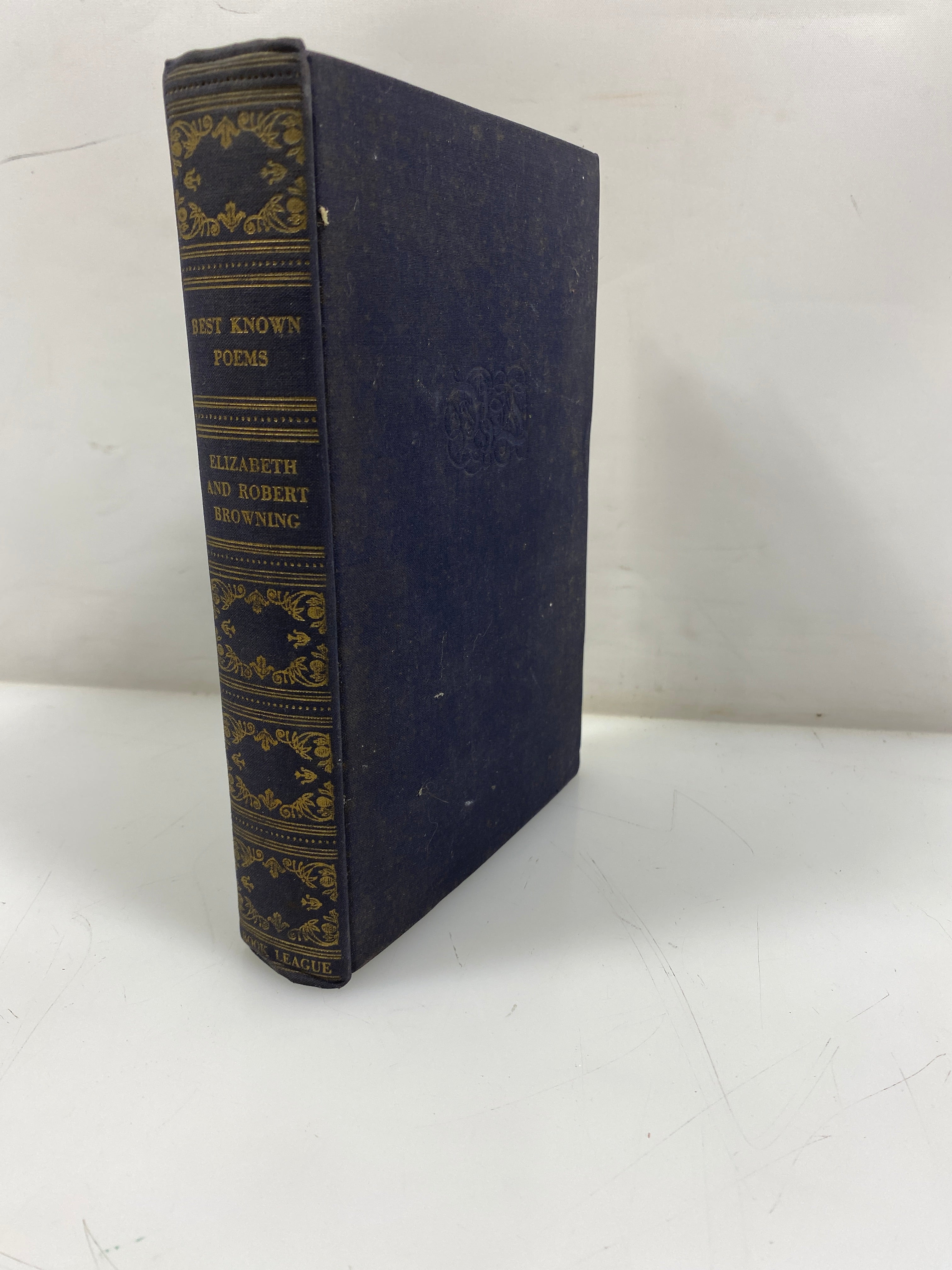 Best Known Poems of Elizabeth and Robert Browning 1942 HC