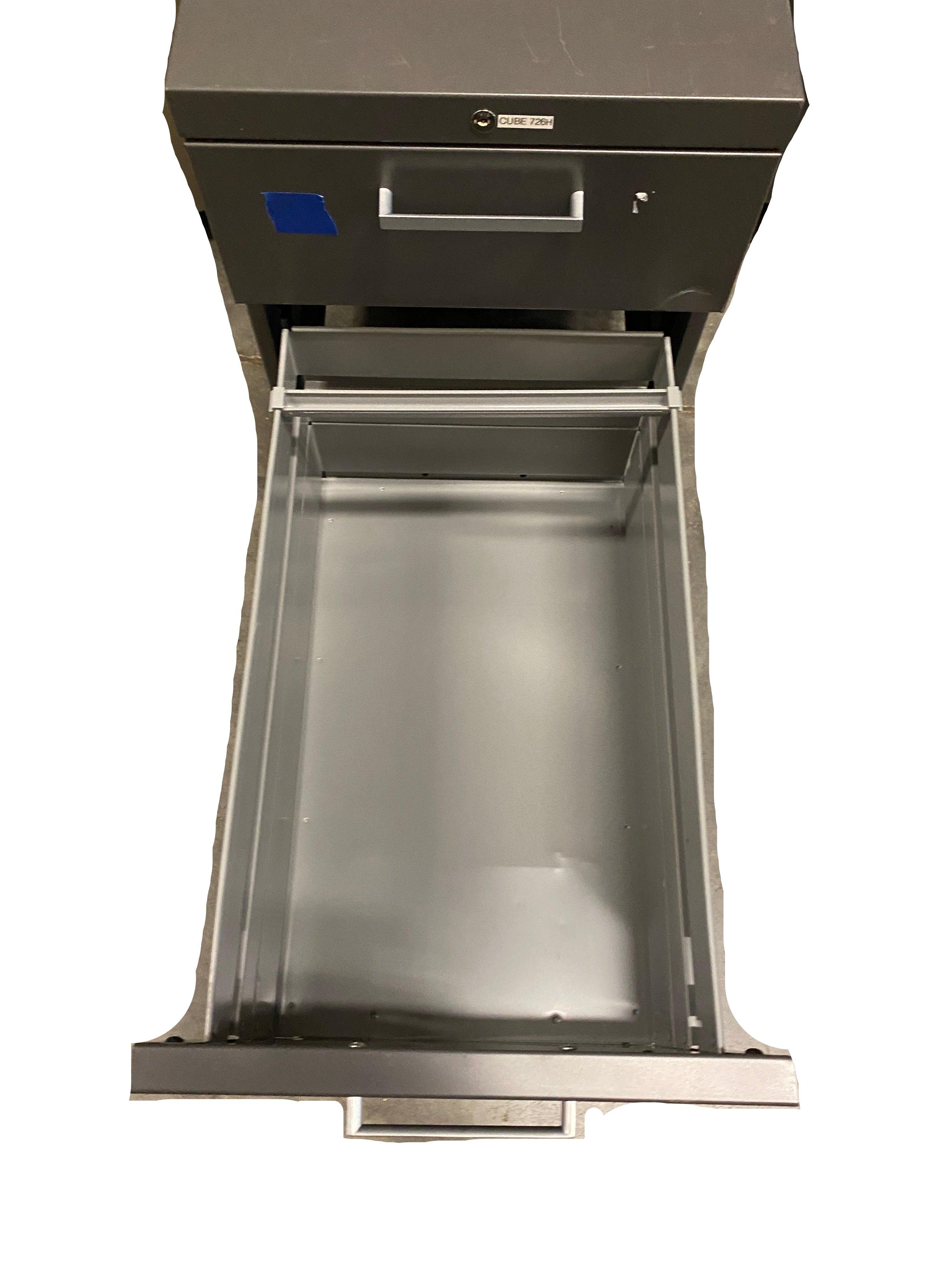 Steel 2-Drawer Mobile File Cabinet with Lock