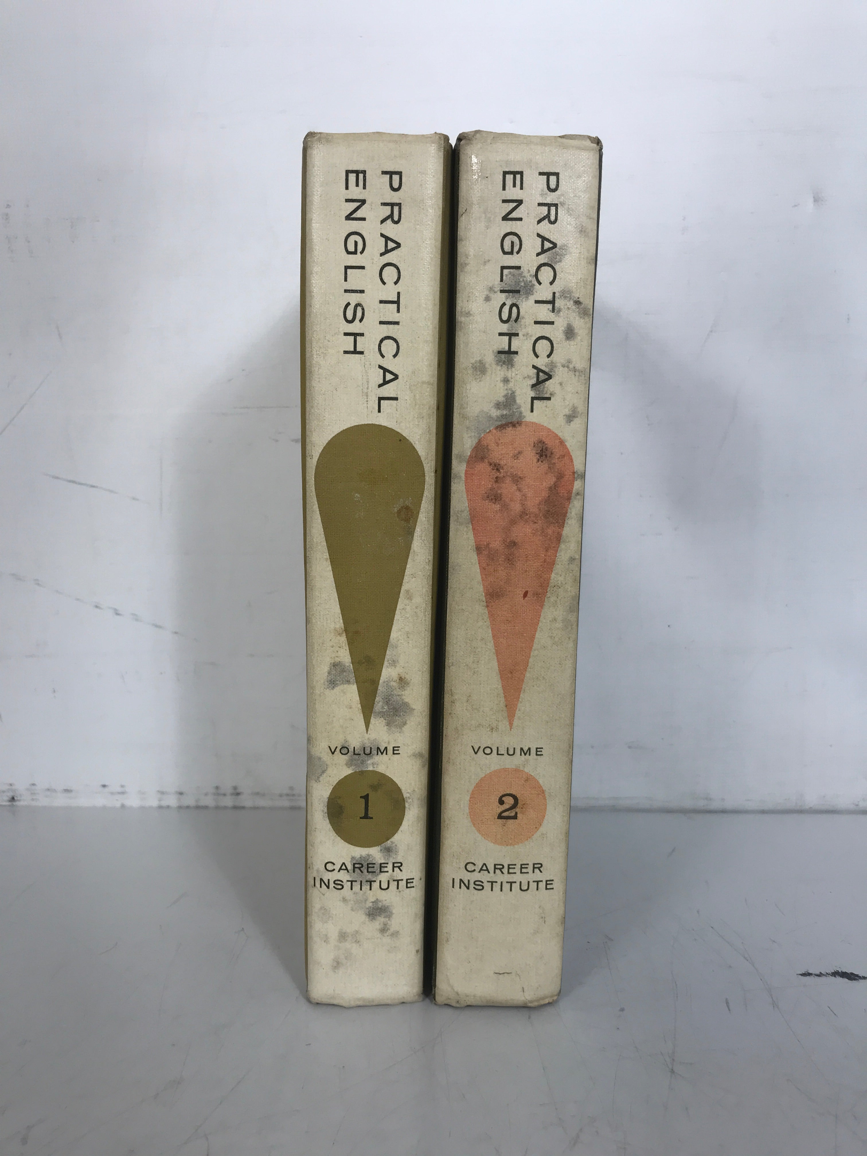 2 Vol Set Practical English 1 & 2 by Semmelmeyer 1965 Ed HC