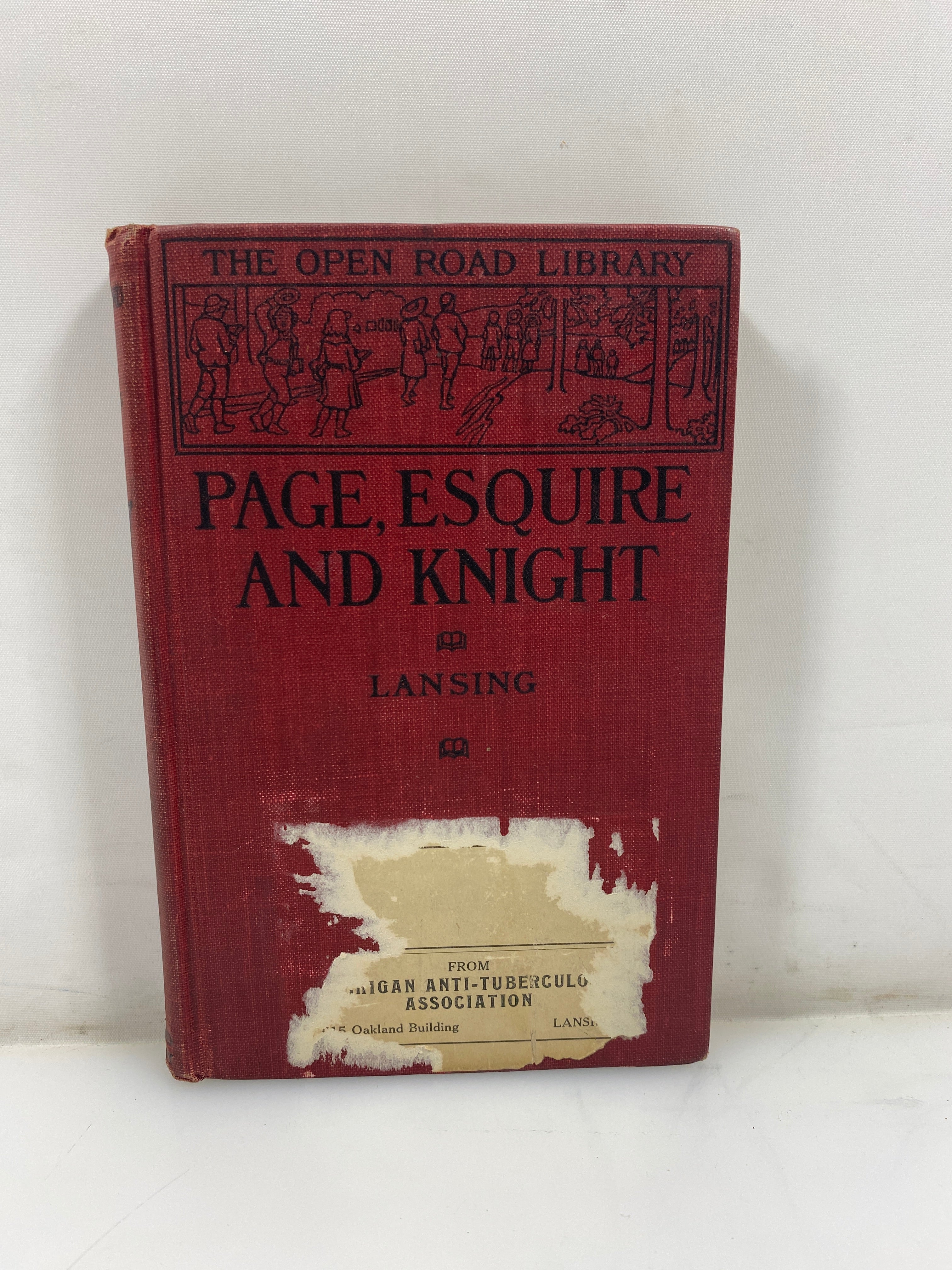 Page, Esquire and Knight by Marion Lansing Ex-library 1910 HC