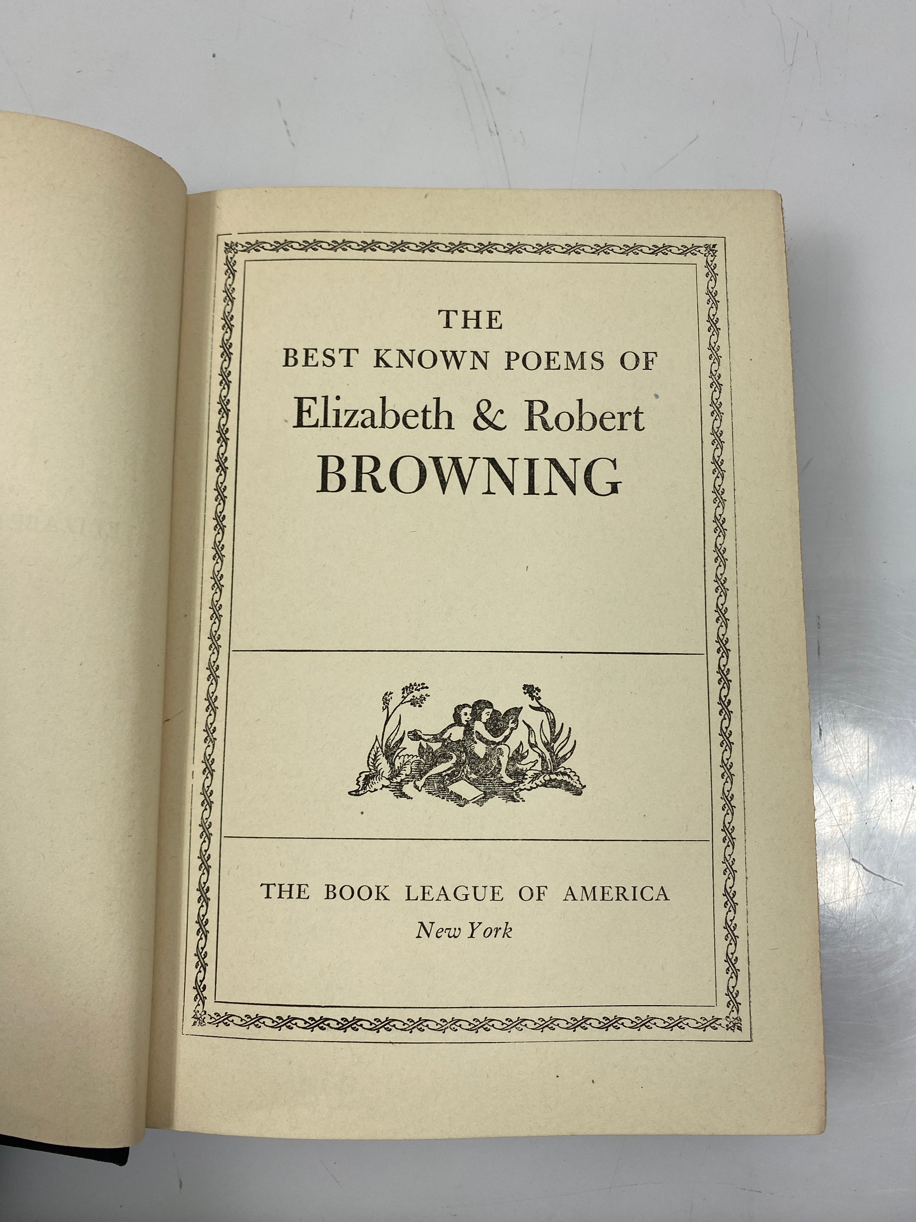 Best Known Poems of Elizabeth and Robert Browning 1942 HC