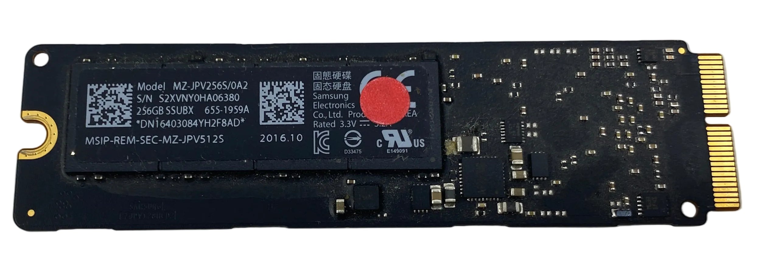 256 GB OEM Apple Proprietary Solid-State Drive