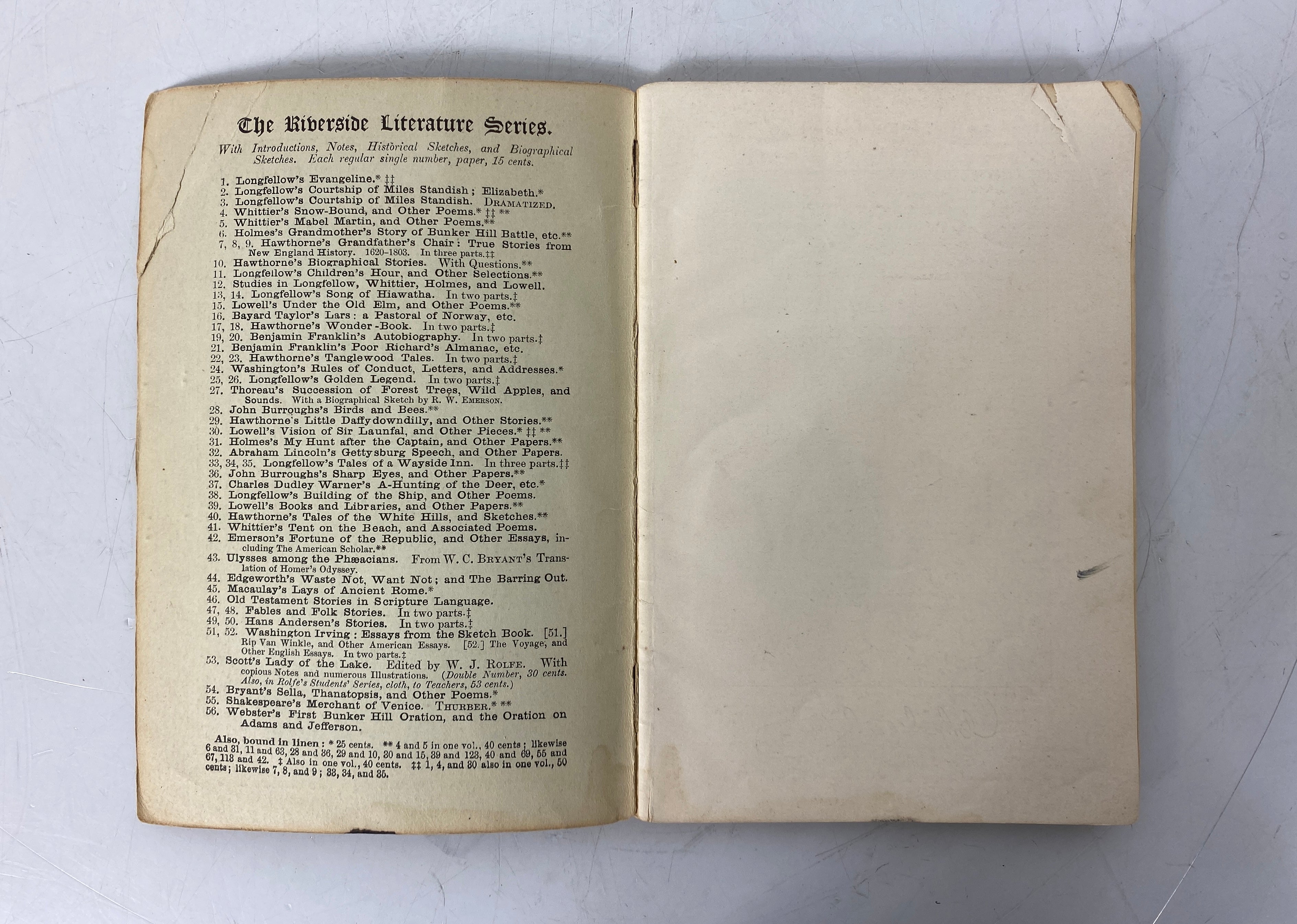 3 Antique Riverside Literature Series: Whittier/Tennyson/Child 1885-1910 SC
