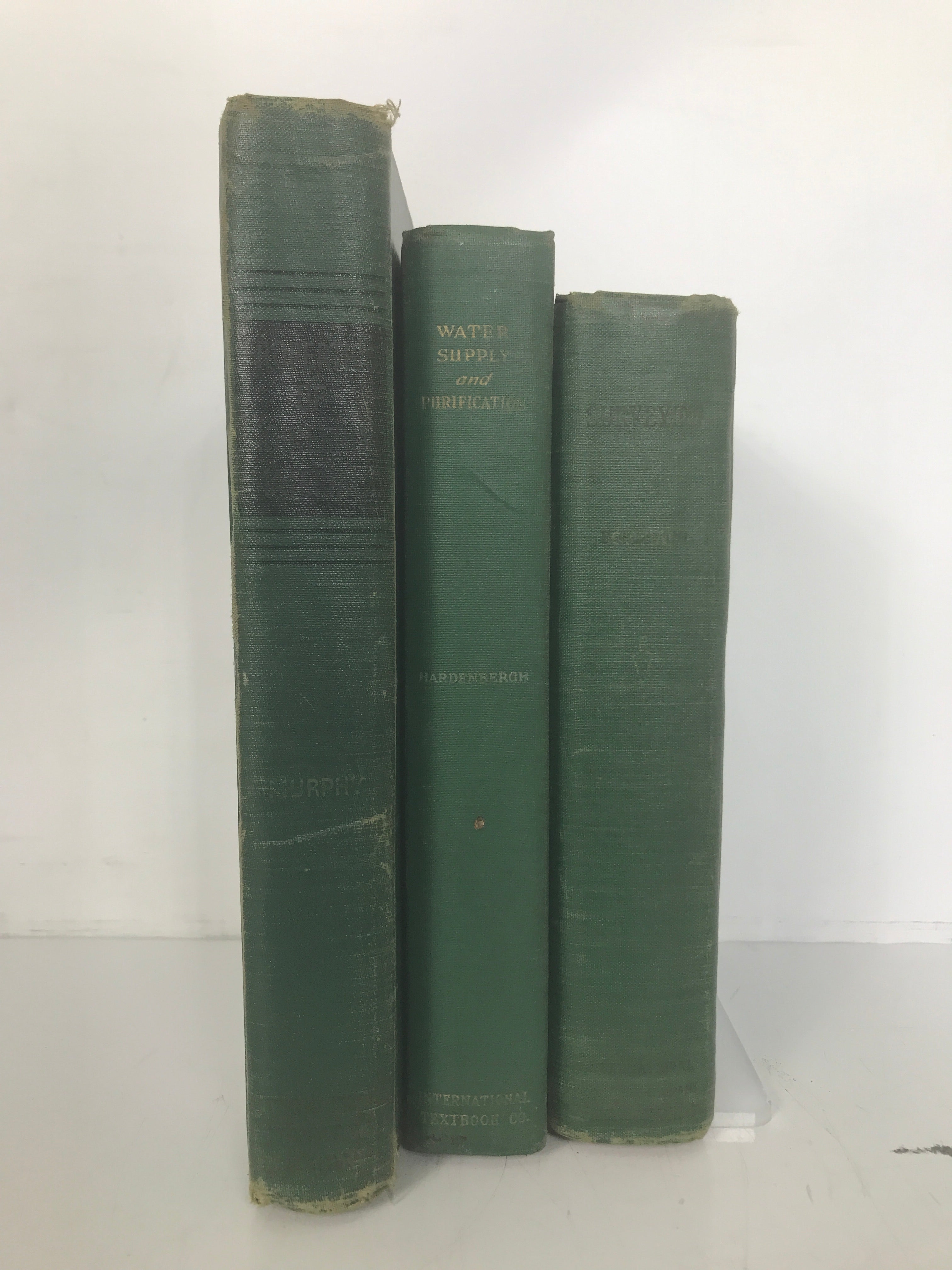 Lot of 3 International Textbooks in Civil Engineering 1950-1952 Vintage HC