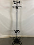 Black Coat Rack With Umbrella Holders